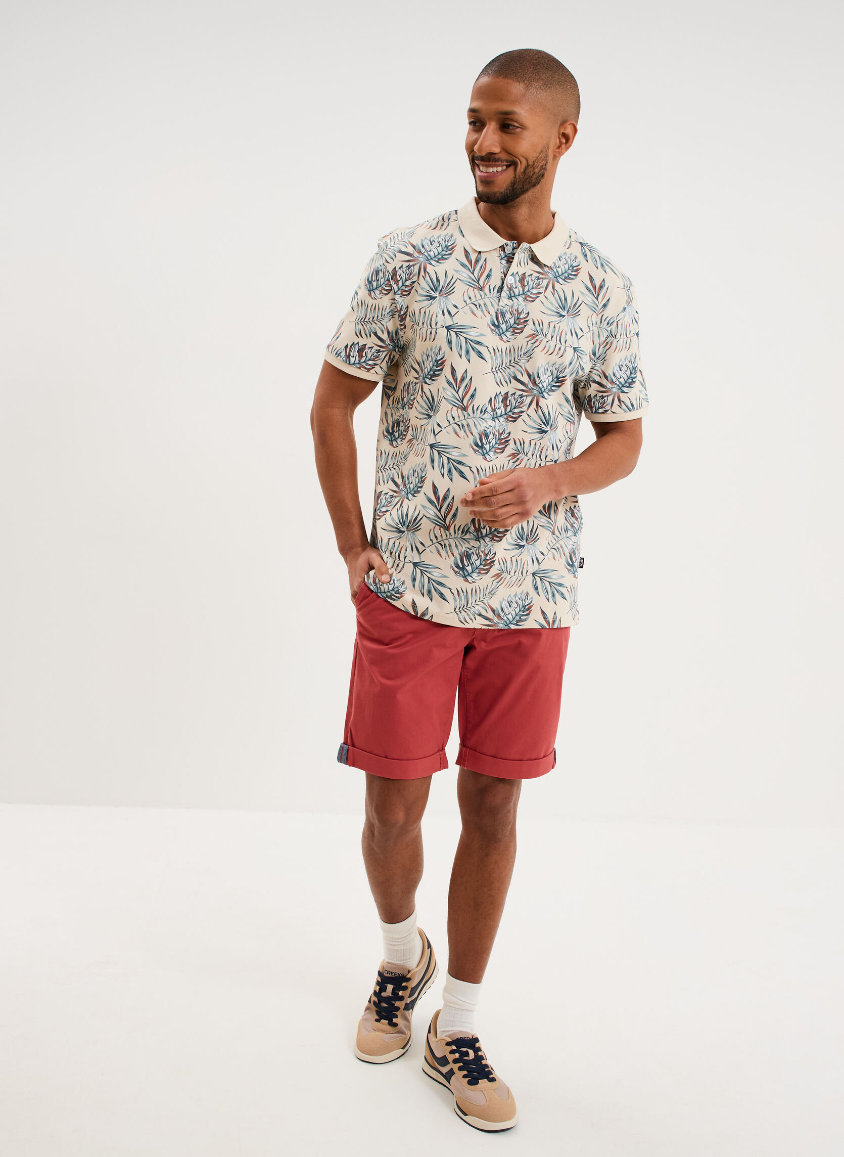 Polos CRE1POLANKA homme beige CREEKS Polos CRE1POLANKA homme beige Beige