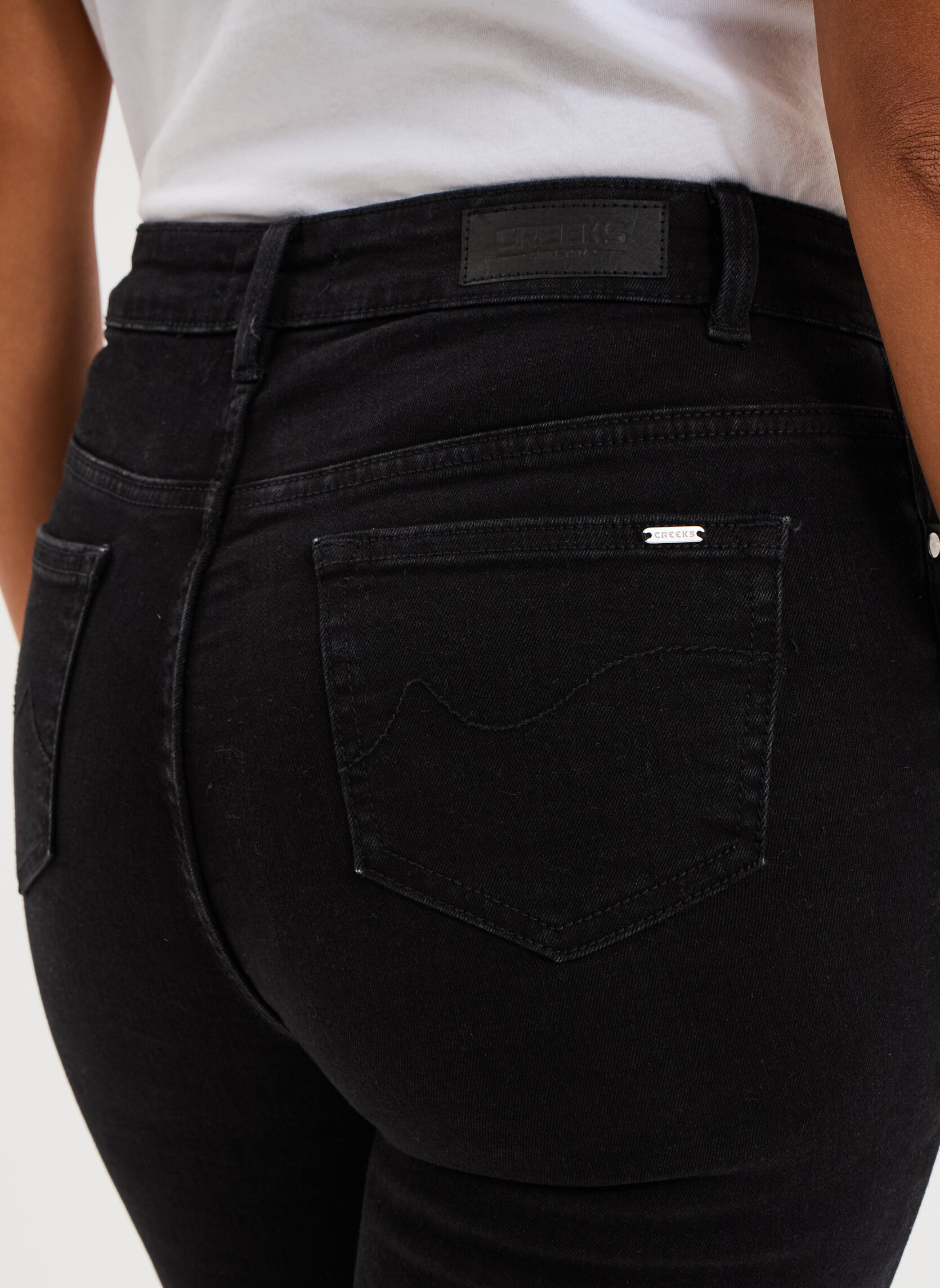 Jeans droit Jean - CRE3_DSARAHTS femme noir CREEKS Jeans droit Jean - CRE3_DSARAHTS femme noir Noir