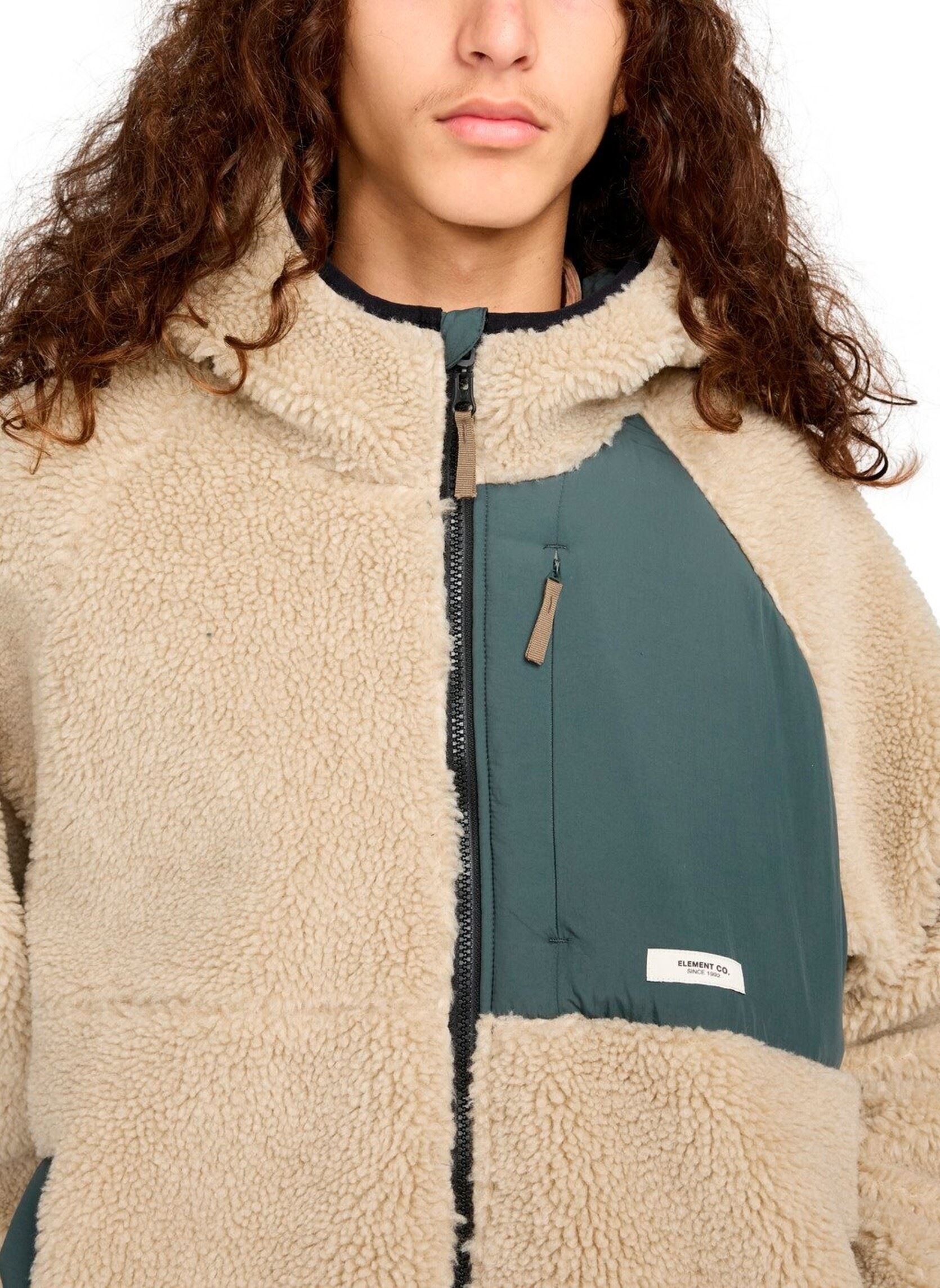 Vestes polaires Wolfe Sherpa homme beige Element Vestes polaires Wolfe Sherpa homme beige Oat Milk