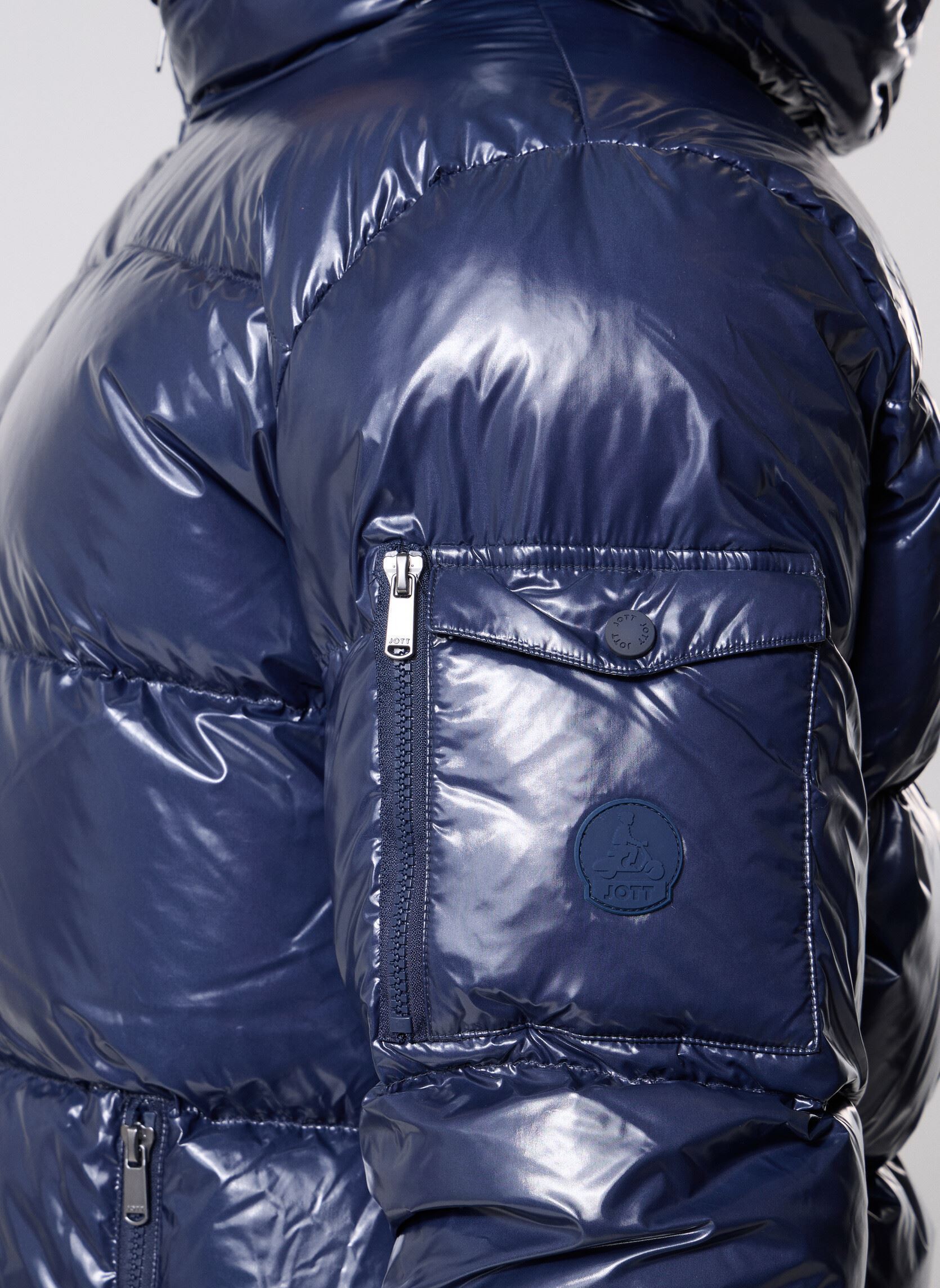 Gewatteerde jassen Java Laquee heren blauw JOTT Gewatteerde jassen Java Laquee heren blauw NAVY