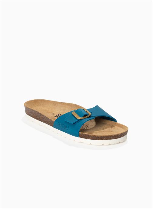 Bayton Mules Sandales en cuir ZEPHYR pour femme Bleu femme bleu