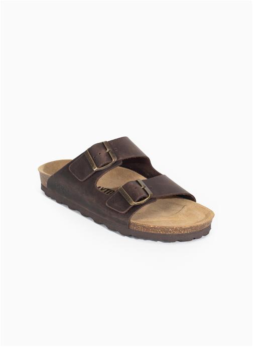 Bayton Mules Sandales en cuir ATLAS pour homme Marron homme marron