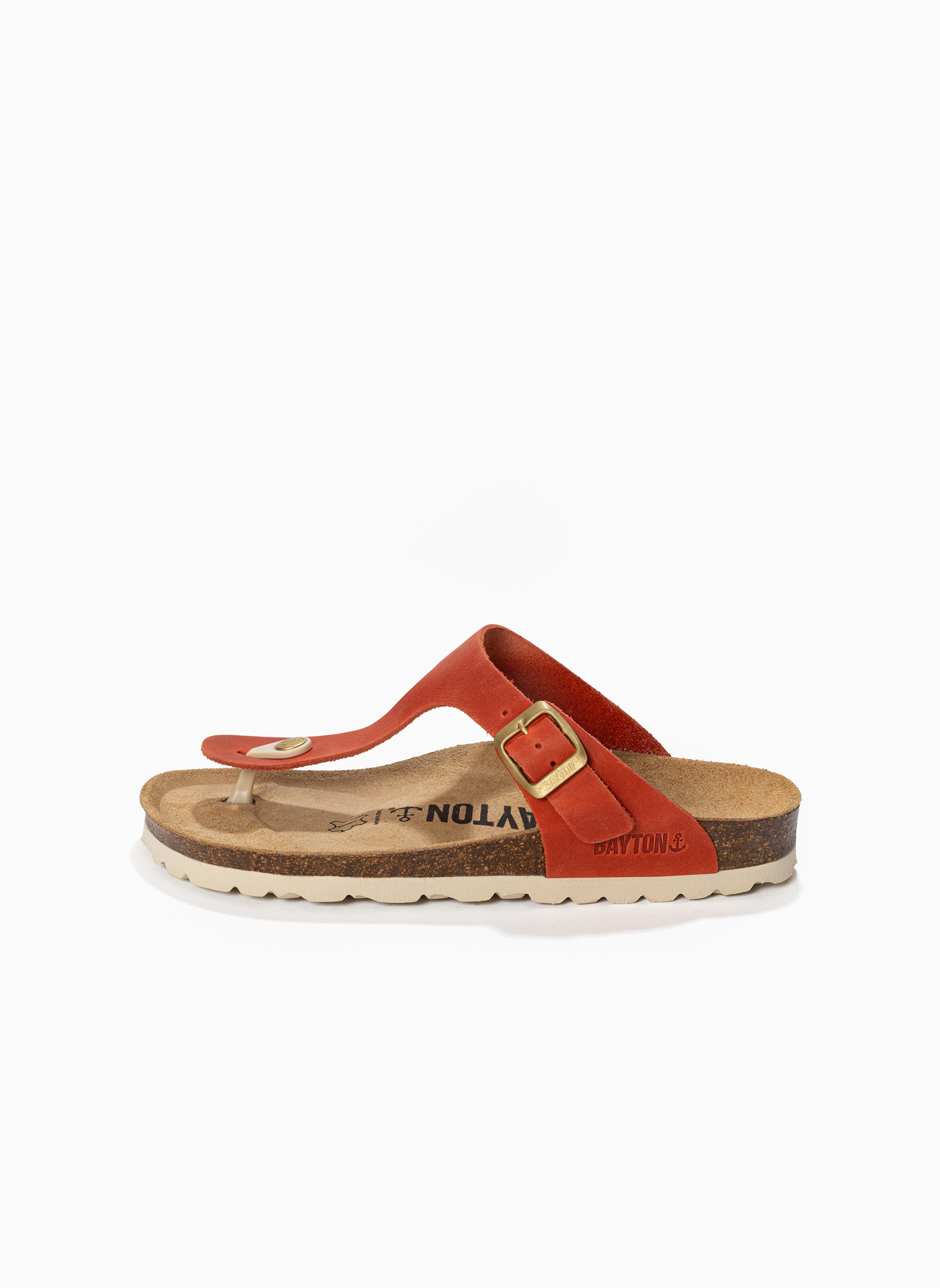 Tongs Tongs en cuir MERCURE pour femme Vert femme orange Bayton Tongs Tongs en cuir MERCURE pour femme Vert femme orange Orange