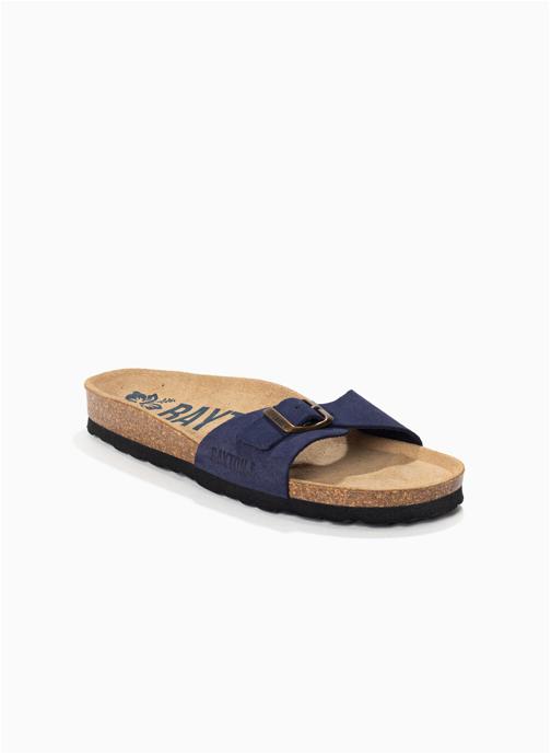 Bayton Mules Sandales en cuir suédé ZEPHYR pour femme Camel femme bleu
