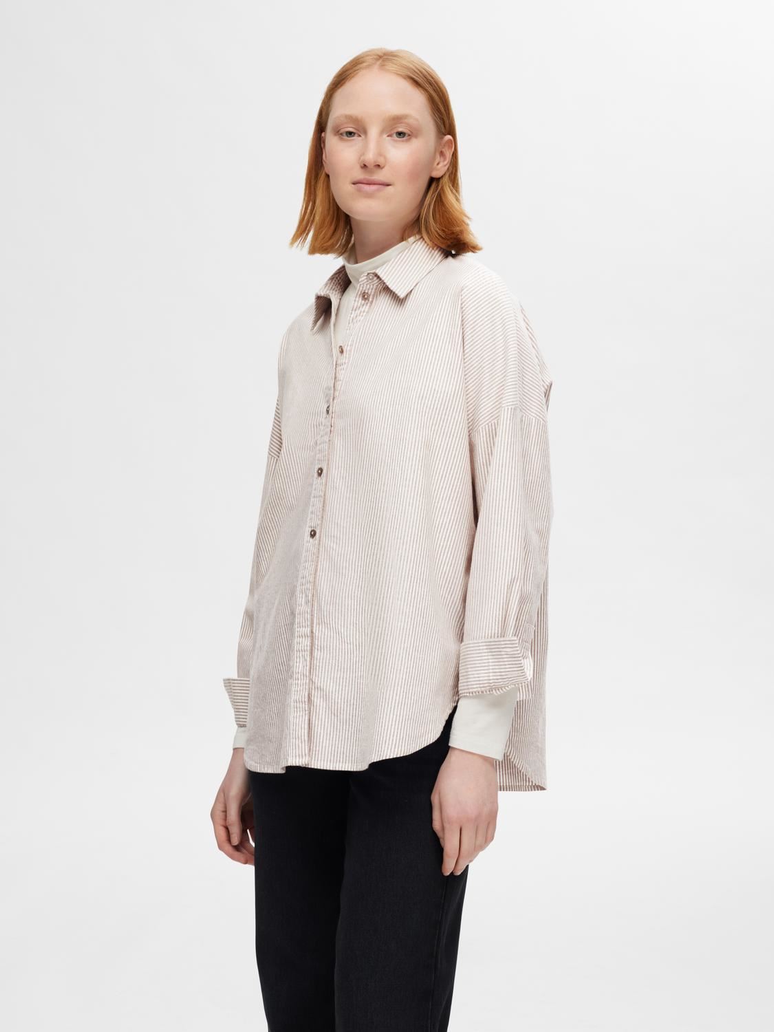 Chemises manches longues SLFNOVA LS OXFORD SHIRT NOOS femme blanc Selected Femme Chemises manches longues SLFNOVA LS OXFORD SHIRT NOOS femme blanc BRIGHT WHITE