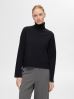SELECTED FEMME Slfkamma Ls Knit Roll Neck Noos, Equestrian