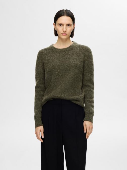 SELECTED HOMME Slhvince LS Knit Bubble Crew Neck Noos Men's Knitted Sweater, Chocolate Cake, S SELECTED HOMME Slhvince LS Knit Bubble Crew Neck Noos Men's Knitted Sweater, Chocolate Cake, S
