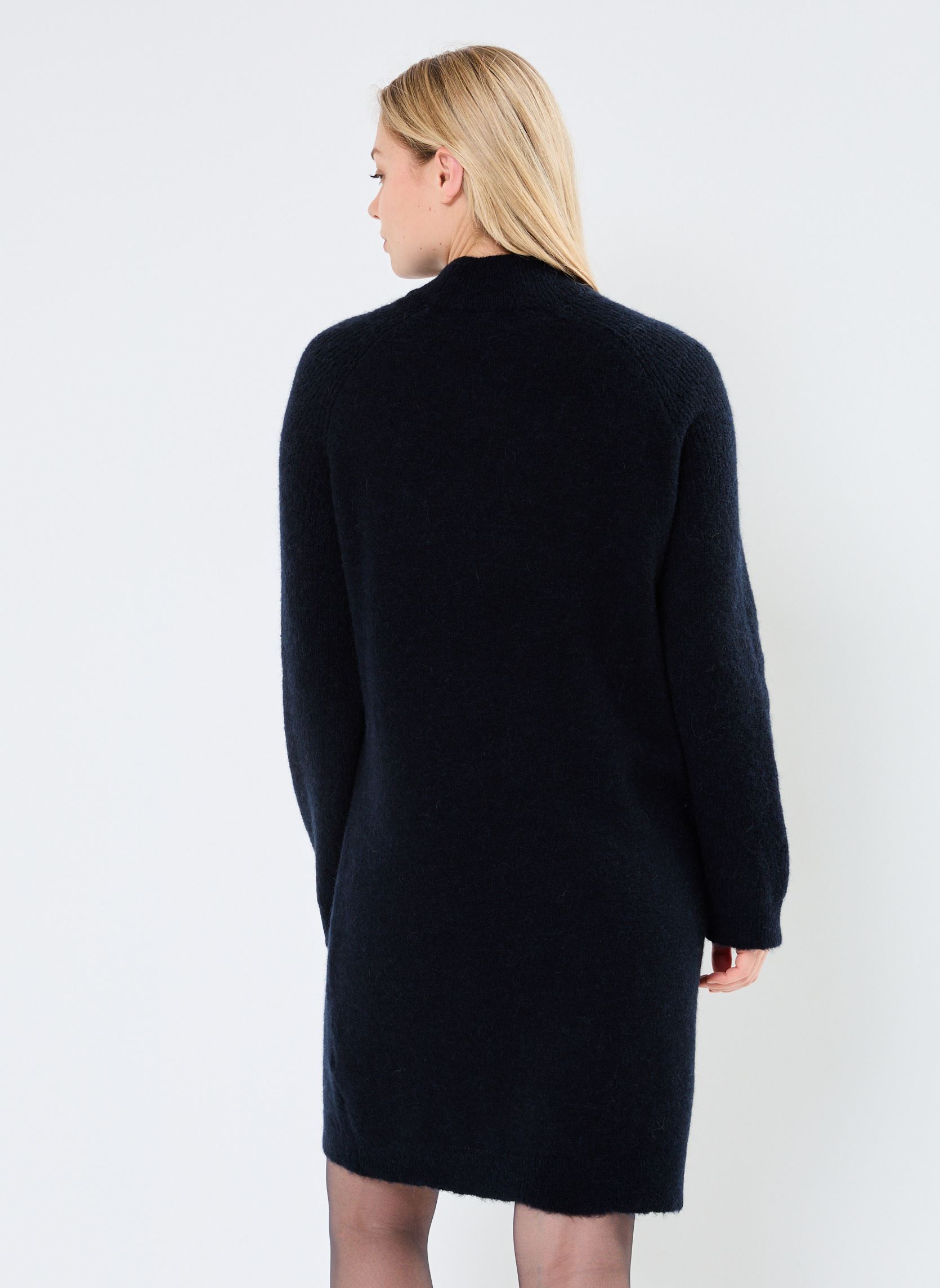 Robes SLFLULU LS HIGH NECK KNIT DRESS femme bleu Selected Femme Robes SLFLULU LS HIGH NECK KNIT DRESS femme bleu DARK SAPPHIRE