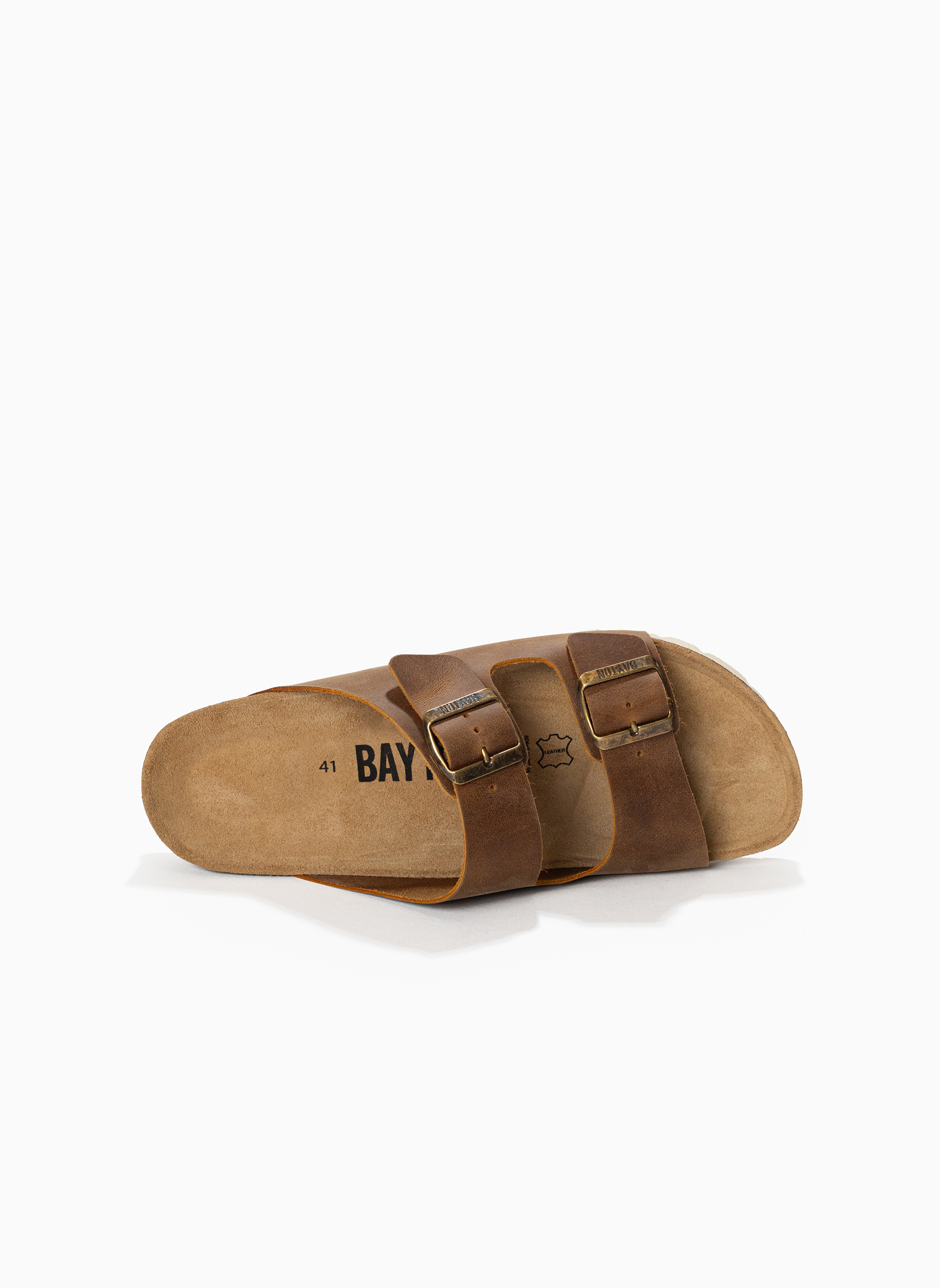 Mules en cuir ATLAS homme marron Bayton Mules en cuir ATLAS homme marron Marron clair