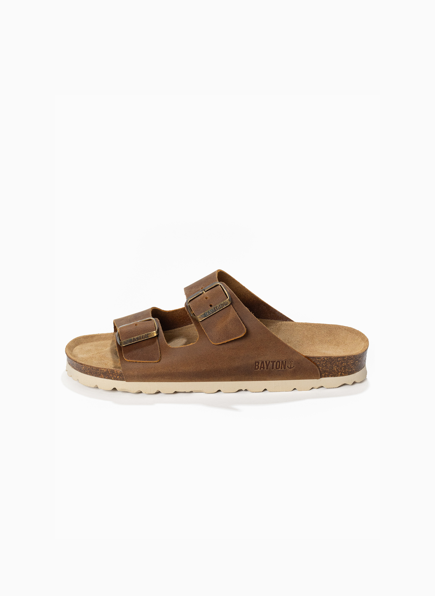 Mules en cuir ATLAS homme marron Bayton Mules en cuir ATLAS homme marron Marron clair