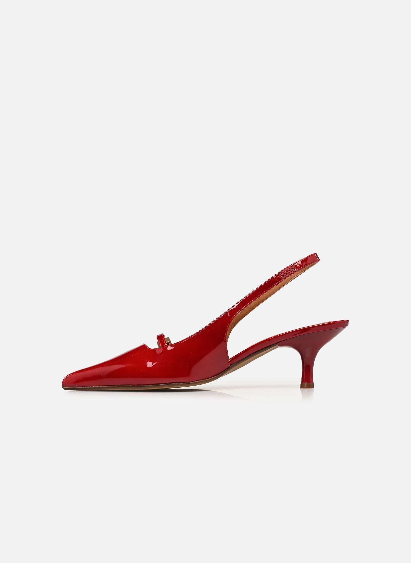 Escarpins à brides DAMOISELLE femme rouge Jonak Escarpins à brides DAMOISELLE femme rouge VERNIS ROUGE CERISE
