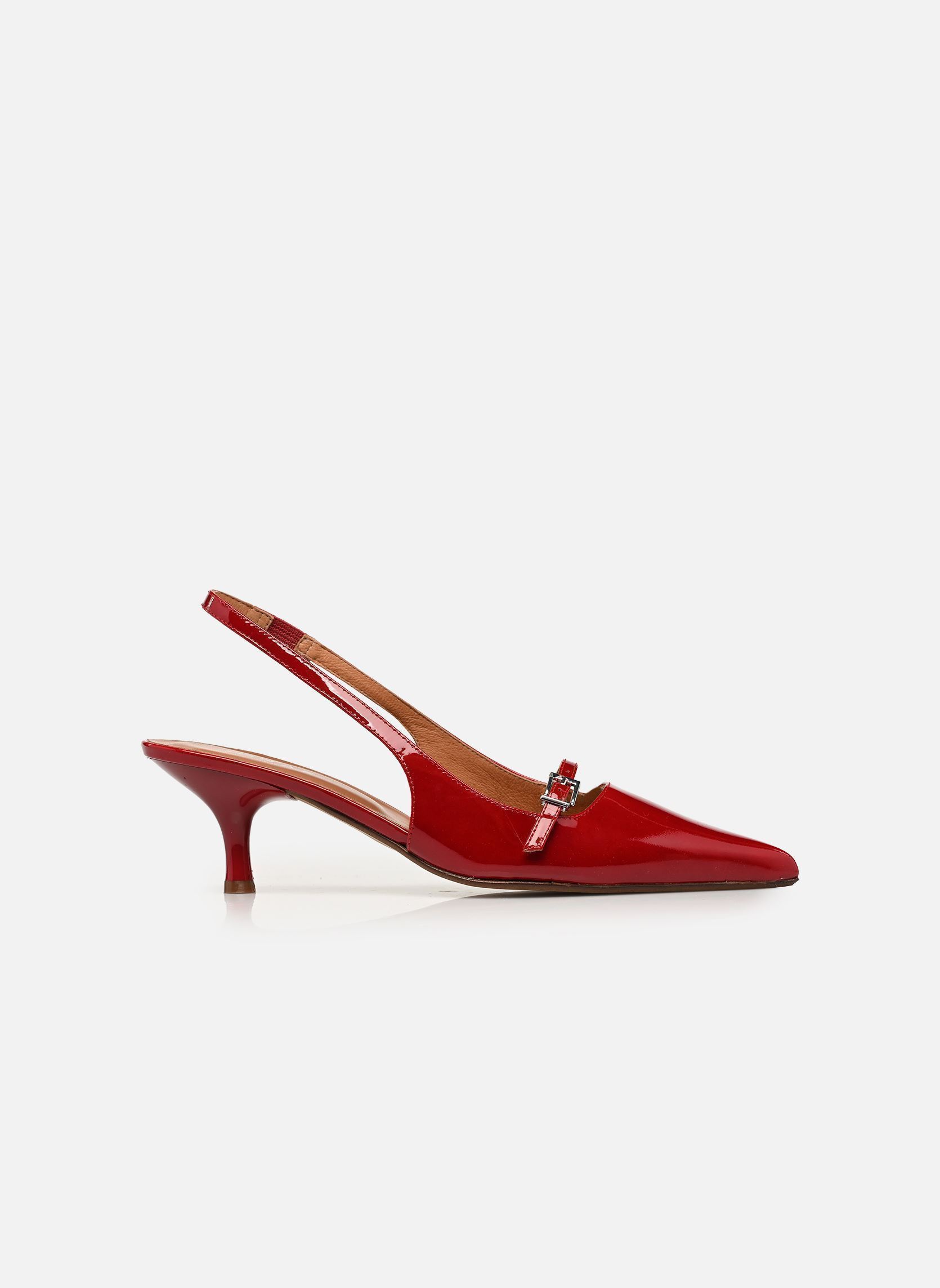 Escarpins à brides DAMOISELLE femme rouge Jonak Escarpins à brides DAMOISELLE femme rouge VERNIS ROUGE CERISE