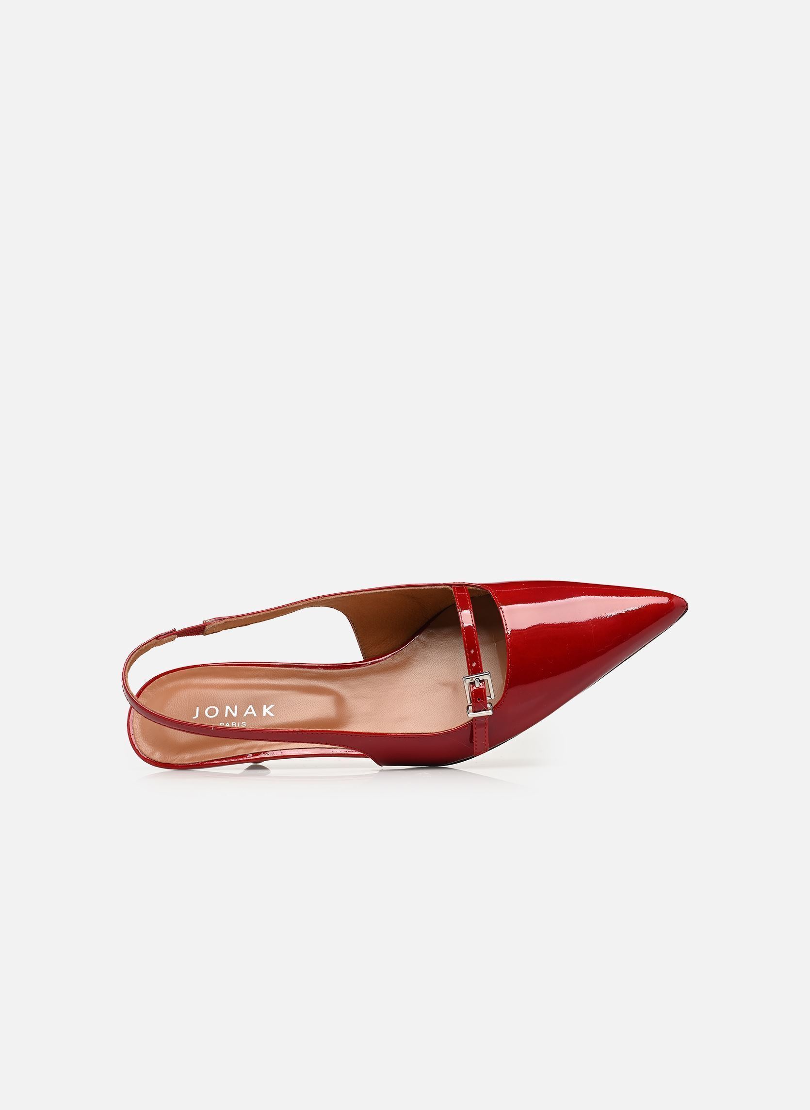 Escarpins à brides DAMOISELLE femme rouge Jonak Escarpins à brides DAMOISELLE femme rouge VERNIS ROUGE CERISE
