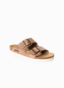 Mules Sandales ATLAS pour femme rose-Or femme bleu