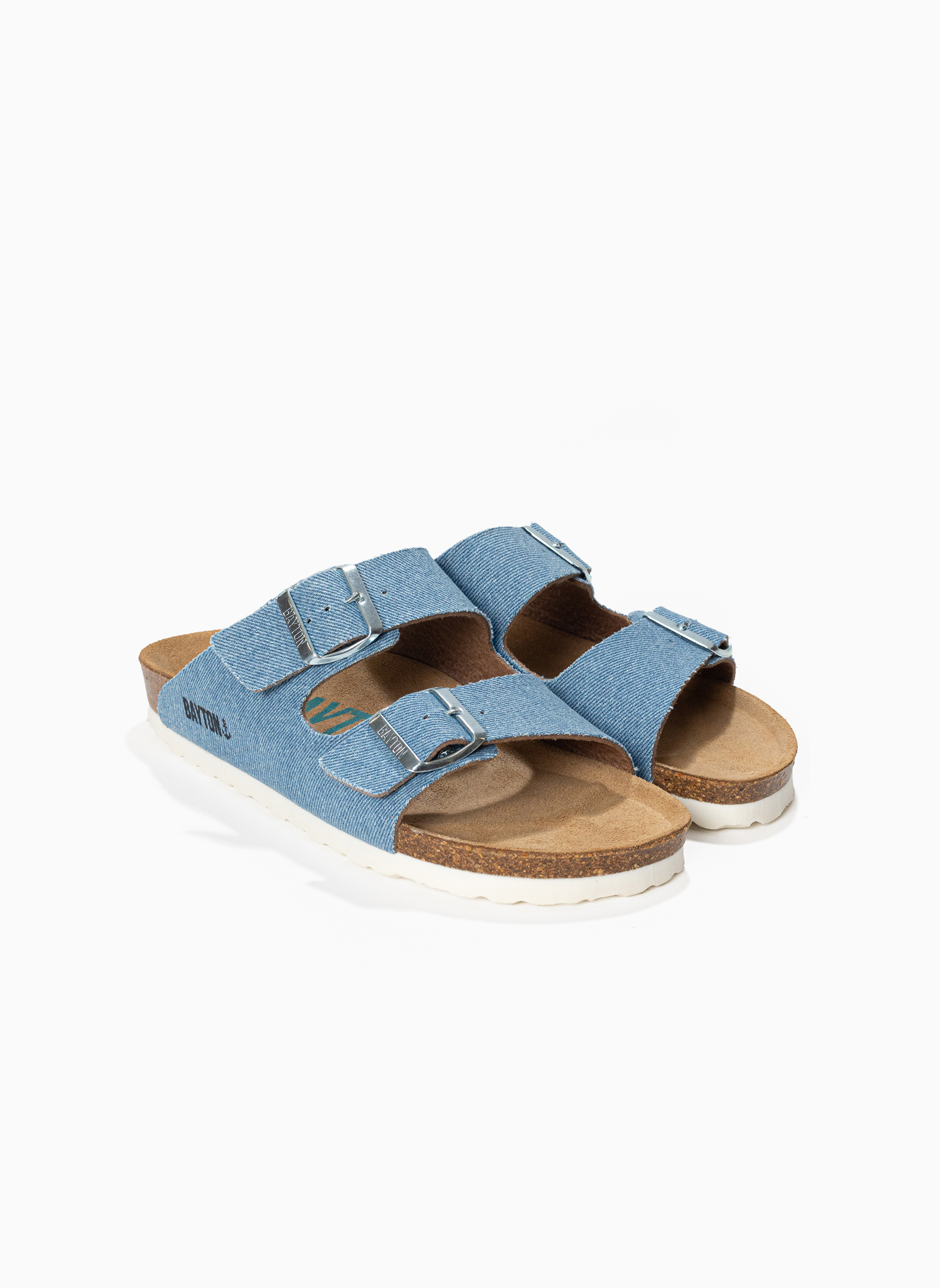 Mules Sandales ATLAS pour femme rose-Or femme bleu Bayton Mules Sandales ATLAS pour femme rose-Or femme bleu Bleu
