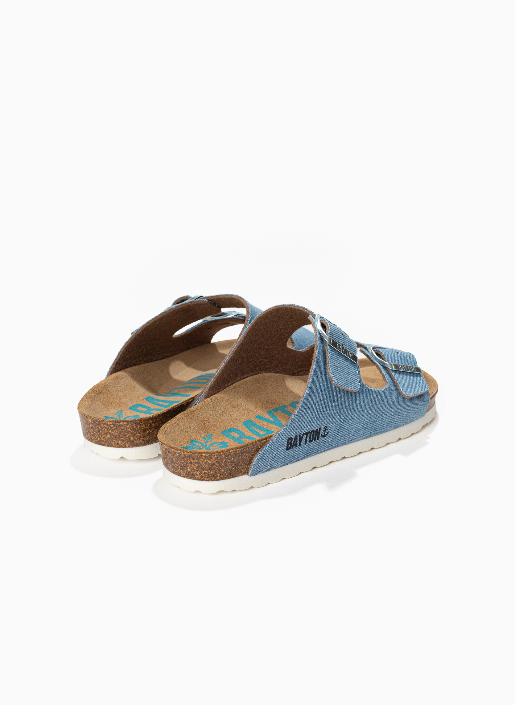 Mules Sandales ATLAS pour femme rose-Or femme bleu Bayton Mules Sandales ATLAS pour femme rose-Or femme bleu Bleu