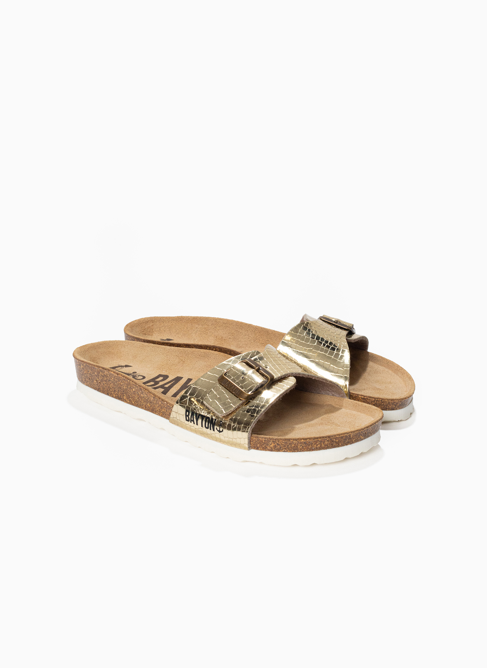 Mules Sandales AZUQUECA pour femme Or femme or et bronze Bayton Mules Sandales AZUQUECA pour femme Or femme or et bronze Or