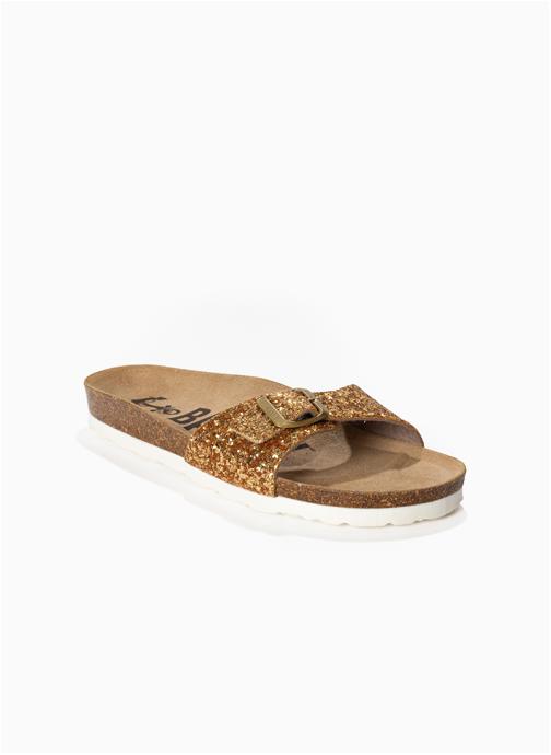 Bayton Mules Sandales ZEPHYR pour femme Python femme or et bronze