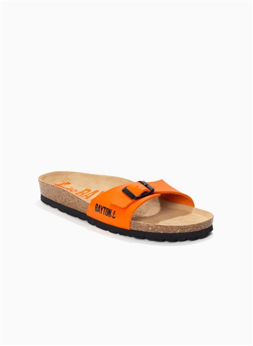 Bayton Mules Sandales ZEPHYR pour femme Python femme orange