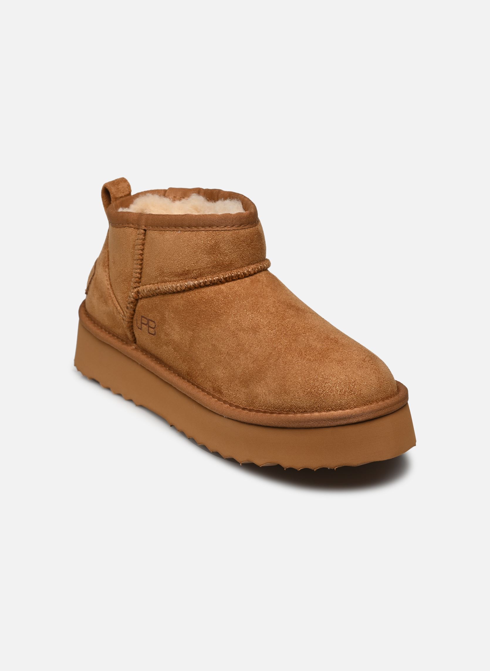 Botines forrados JULINA mujer marrón LPB -LES PETITES BOMBES Botines forrados JULINA mujer marrón Camel Glitter