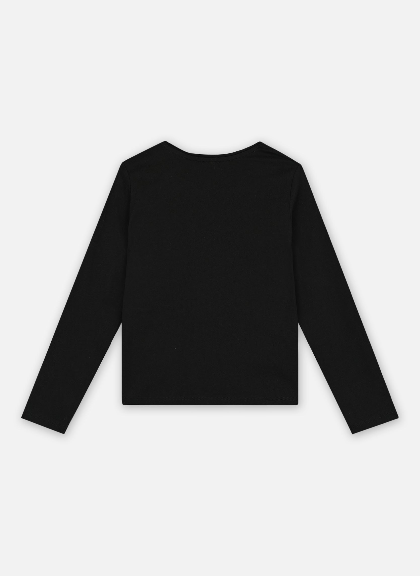 Tee-shirts manches longues XZ10162 fille noir IKKS JUNIOR Tee-shirts manches longues XZ10162 fille noir 02-NOIR