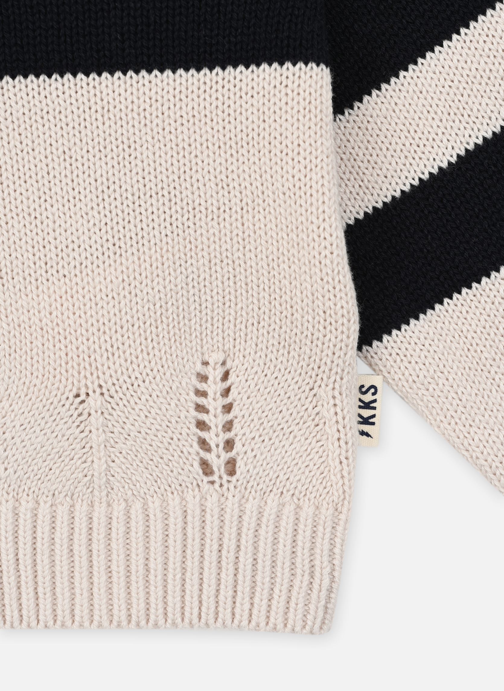 Pullover XZ18022 mädchen weiß IKKS JUNIOR Pullover XZ18022 mädchen weiß 13-MARINIÈRE CRAIE