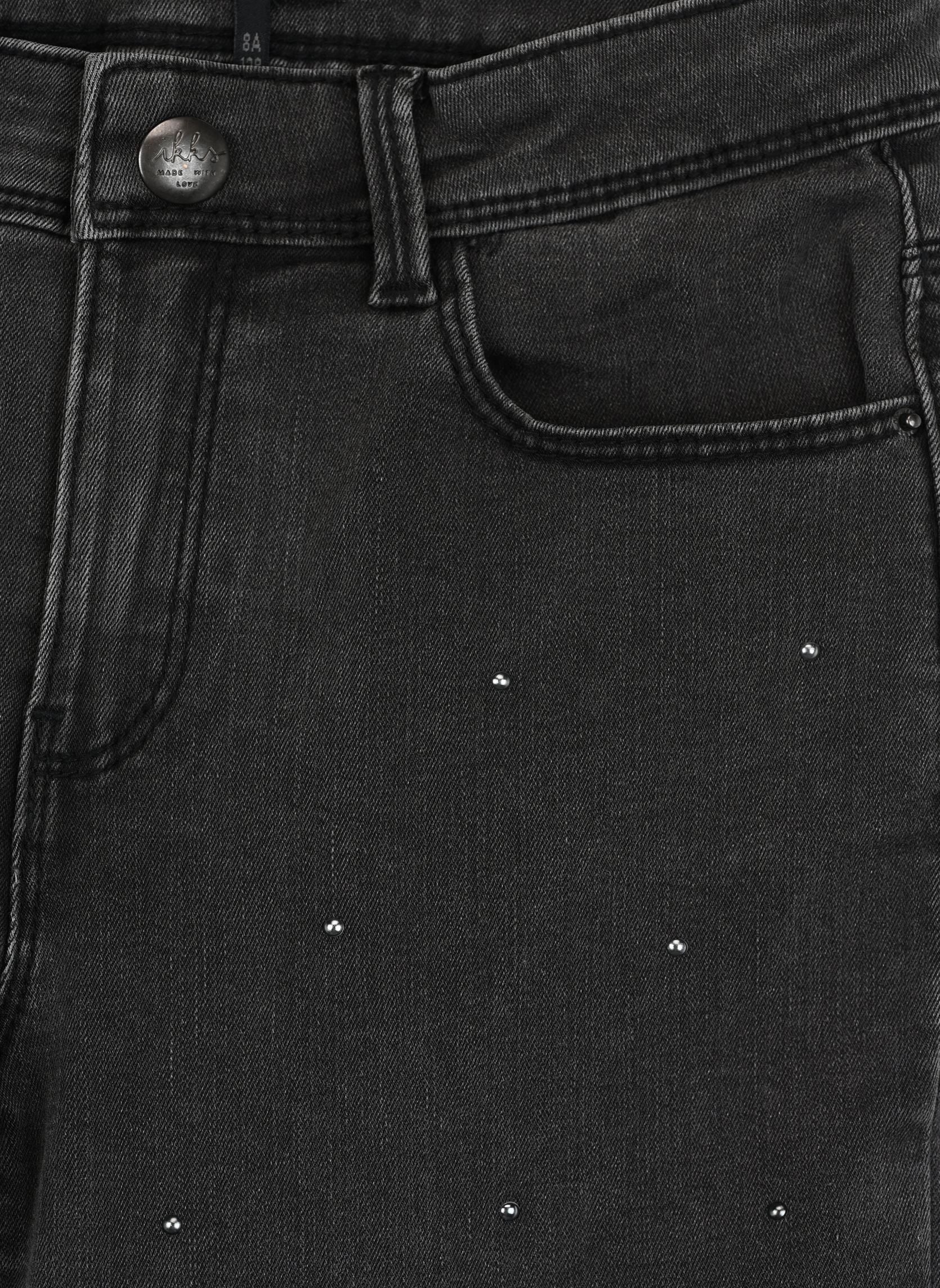 Straight Leg Jeans XZ29142 mädchen schwarz IKKS JUNIOR Straight Leg Jeans XZ29142 mädchen schwarz 98-BLACK USED