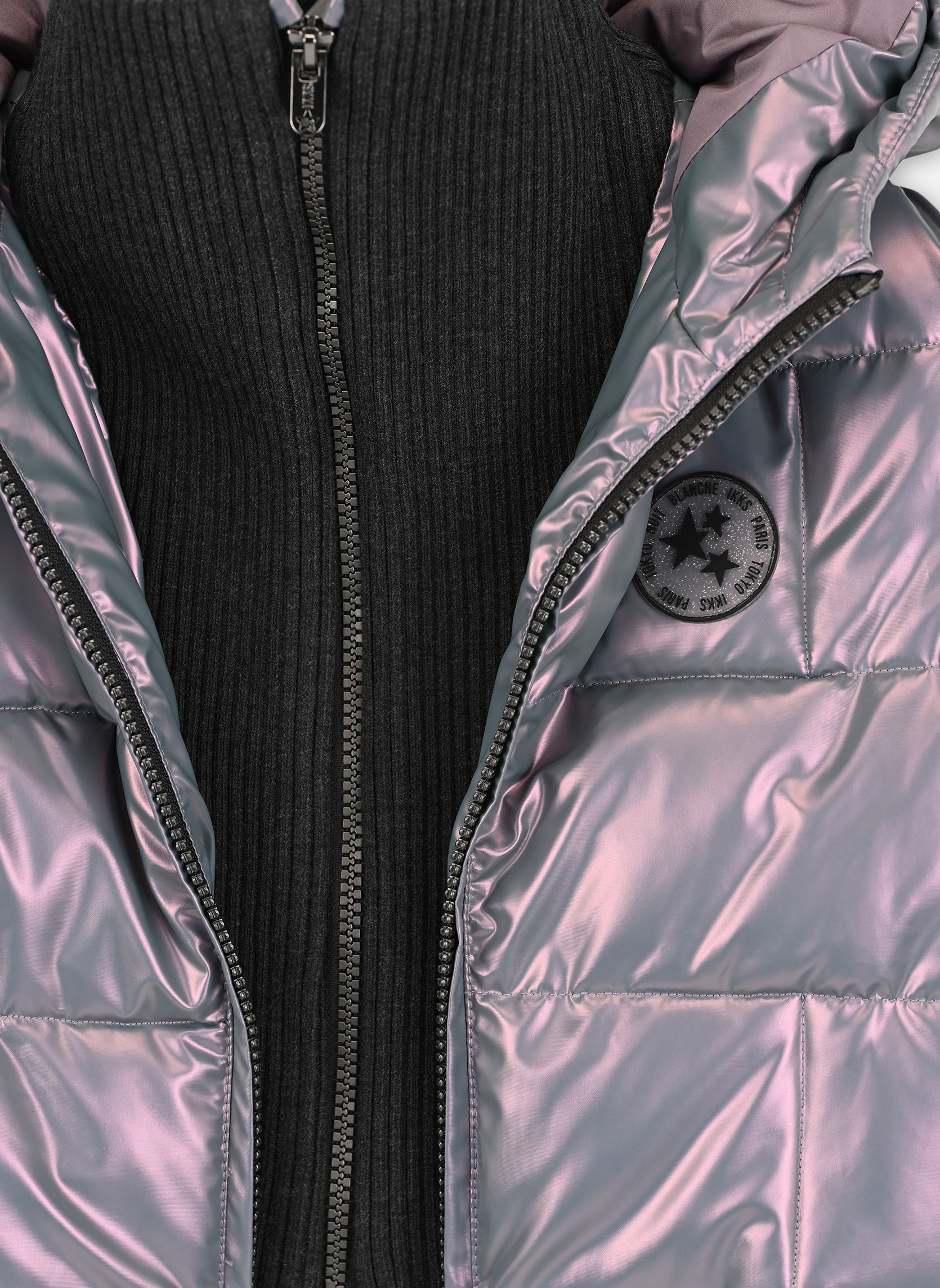 Daunenjacken XZ41002 mädchen violett IKKS JUNIOR Daunenjacken XZ41002 mädchen violett 69-DARK LILAS