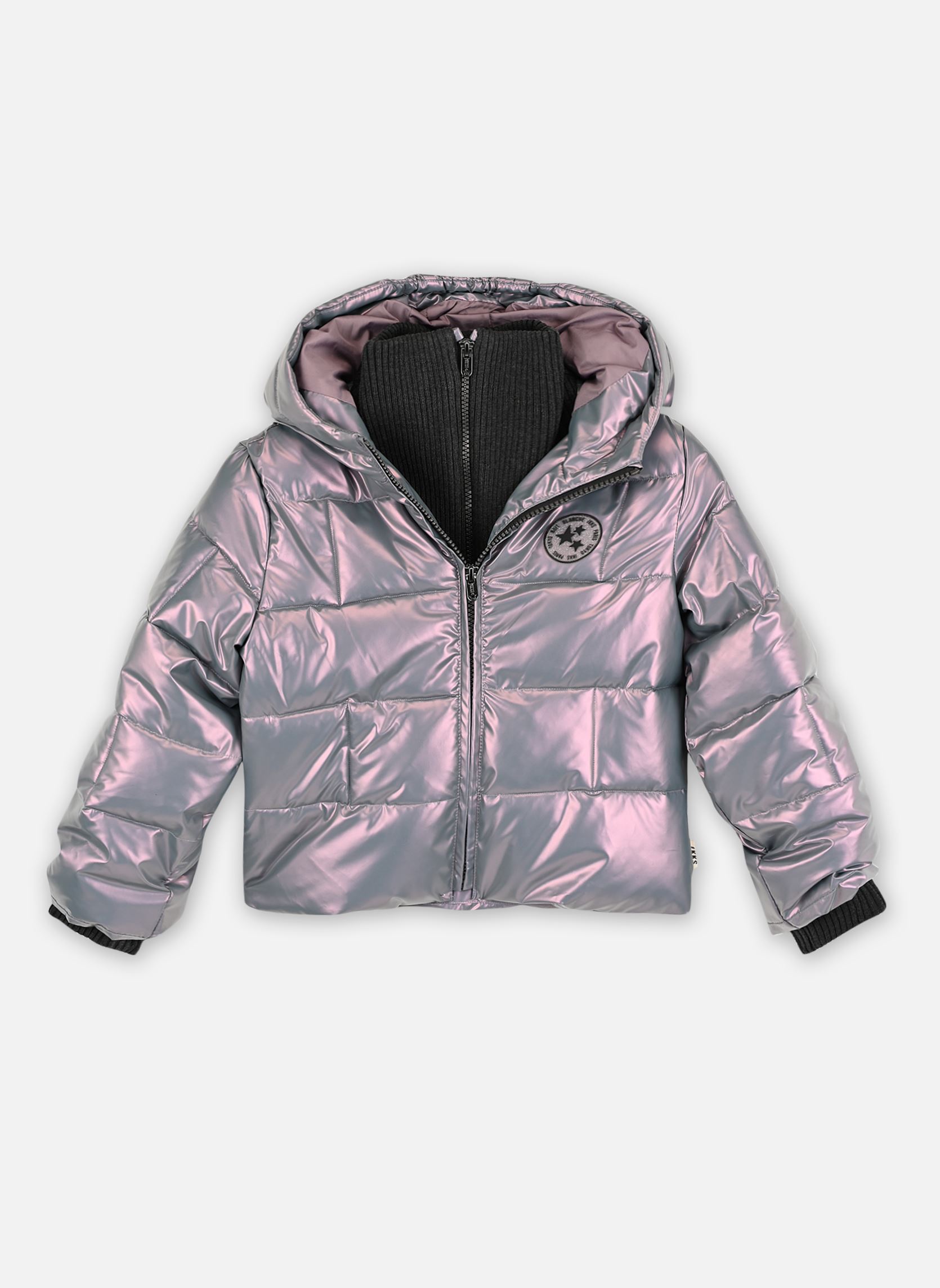 Daunenjacken XZ41002 mädchen violett IKKS JUNIOR Daunenjacken XZ41002 mädchen violett 69-DARK LILAS
