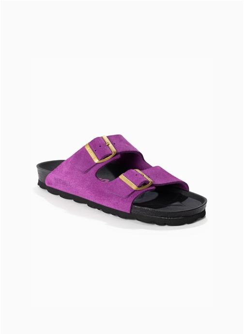 Bayton Mules en cuir suédé ATLAS femme violet