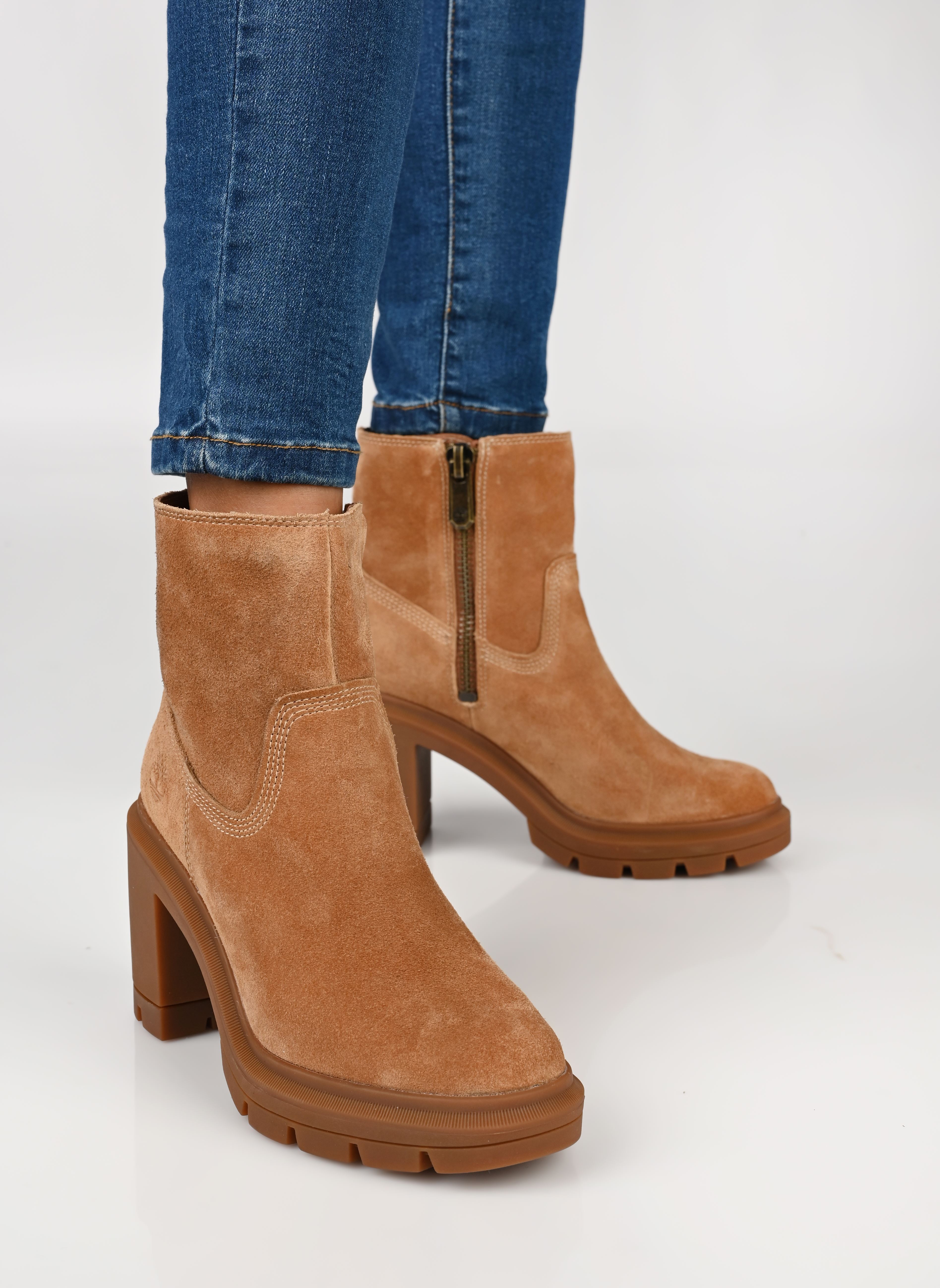 Veterlaarsjes ALLINGTON HEIGHTS MID ZIP UP BOOT dames bruin Timberland Veterlaarsjes ALLINGTON HEIGHTS MID ZIP UP BOOT dames bruin Rust suede