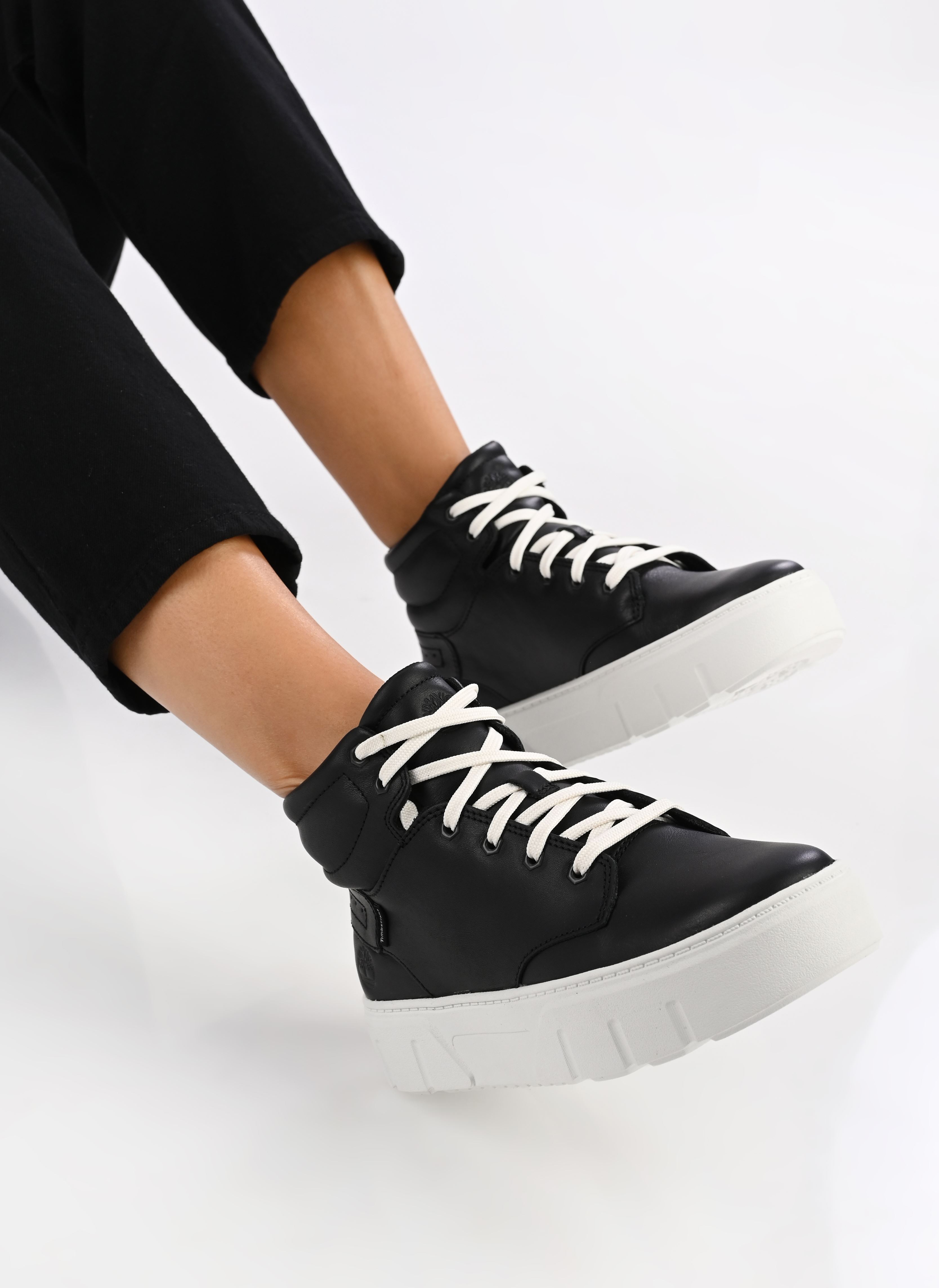 Sneakers alte LAUREL COURT HIGH TOP LACE UP SNEAKER donna nero Timberland Sneakers alte LAUREL COURT HIGH TOP LACE UP SNEAKER donna nero BLACK FULL GRAIN