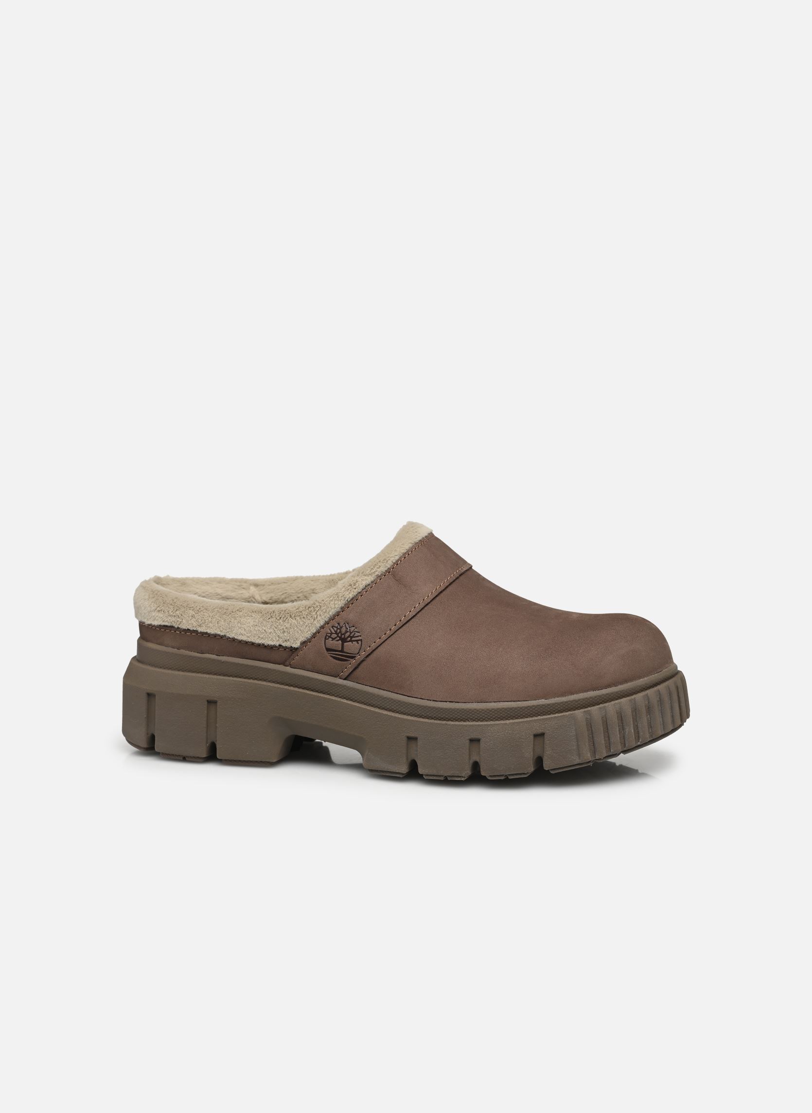 Mules et sabots GREYFIELD WARM LINED SHOE femme marron Timberland Mules et sabots GREYFIELD WARM LINED SHOE femme marron MEDIUM BROWN NUBUCK