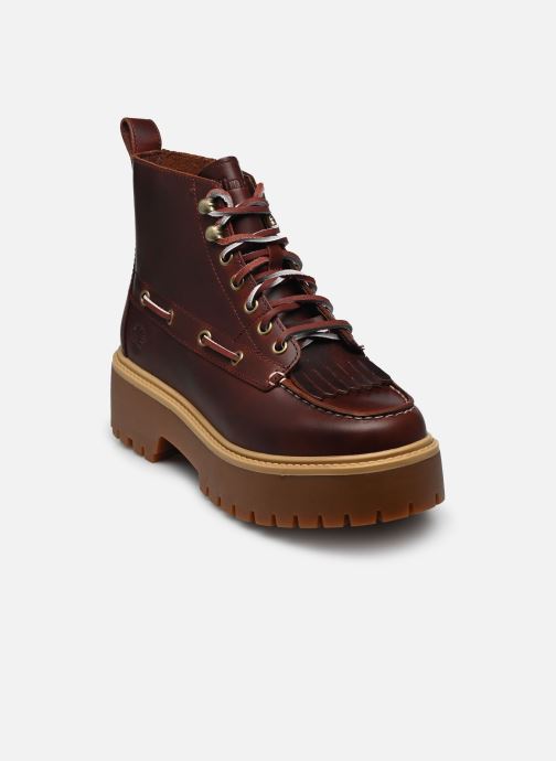 Timberland Bottines à lacets STONE STREET MID LACE UP BOOT femme bordeaux