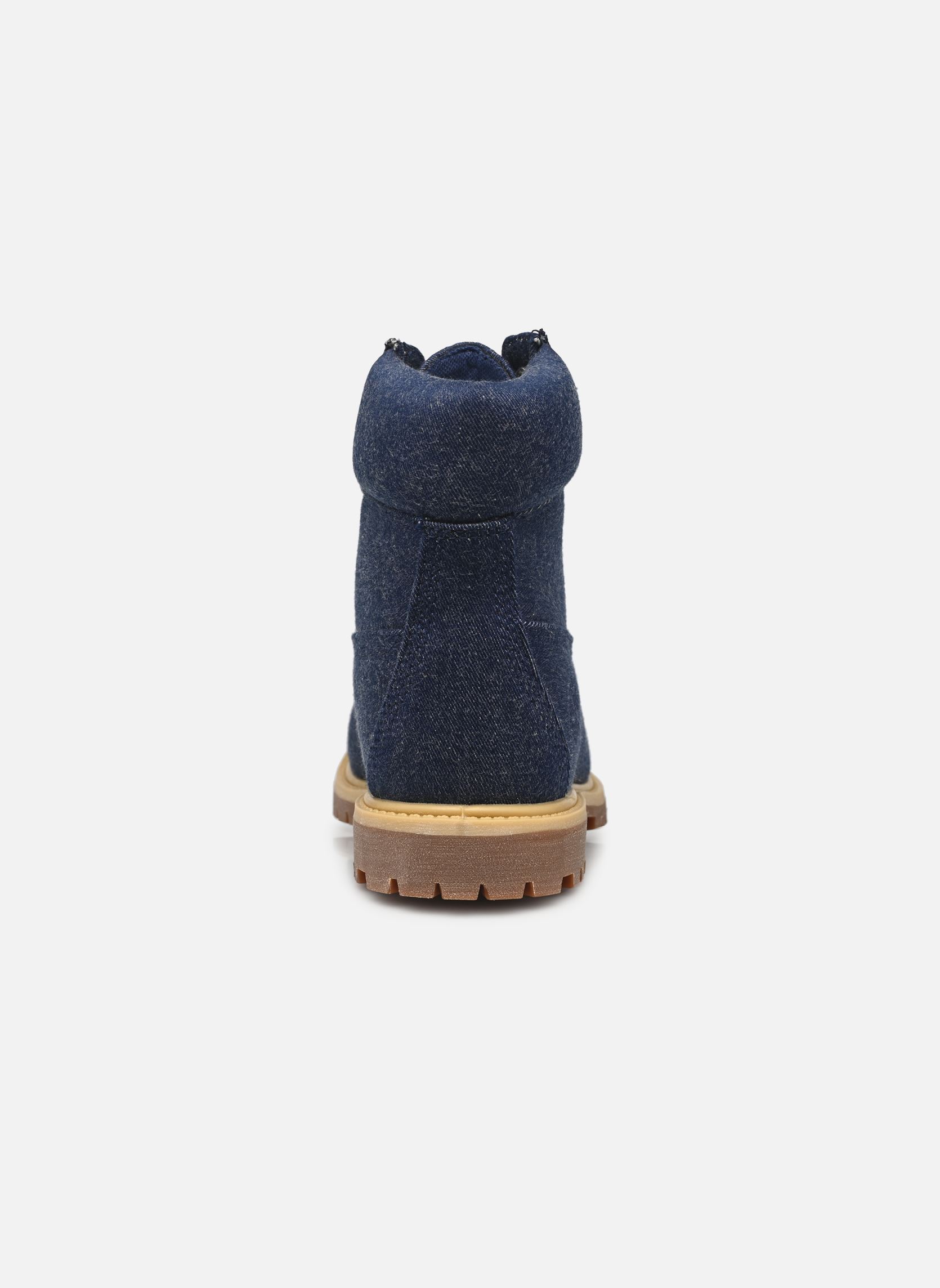Geschnürte Stiefeletten 6 INCH LACE UP WATERPROOF BOOT damen blau Timberland Geschnürte Stiefeletten 6 INCH LACE UP WATERPROOF BOOT damen blau DARK BLUE CANVAS