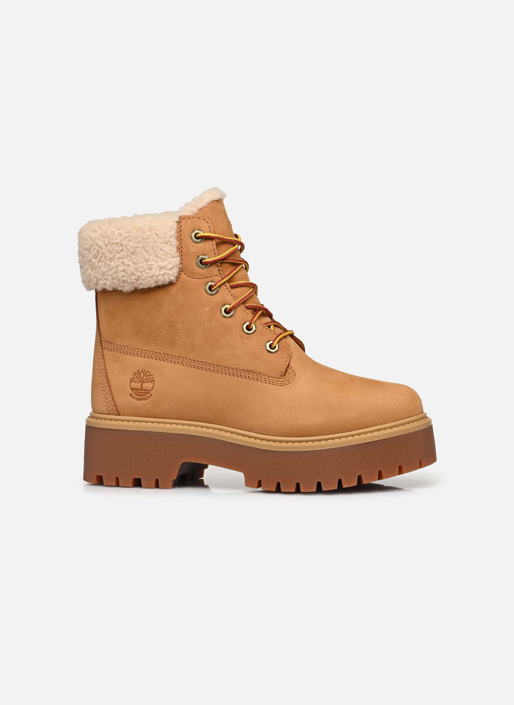 Botines forrados STONE STREET MID WARM LINED WATERPROOF B mujer amarillo Timberland Botines forrados STONE STREET MID WARM LINED WATERPROOF B mujer amarillo WHEAT NUBUCK