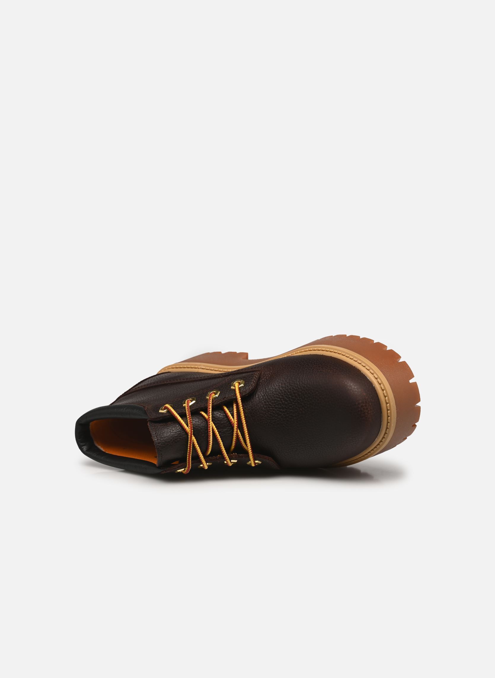 Veterlaarsjes STONE STREET MID LACE UP WATERPROOF BOOT dames bruin Timberland Veterlaarsjes STONE STREET MID LACE UP WATERPROOF BOOT dames bruin DK BROWN FULL GRAIN W BLK