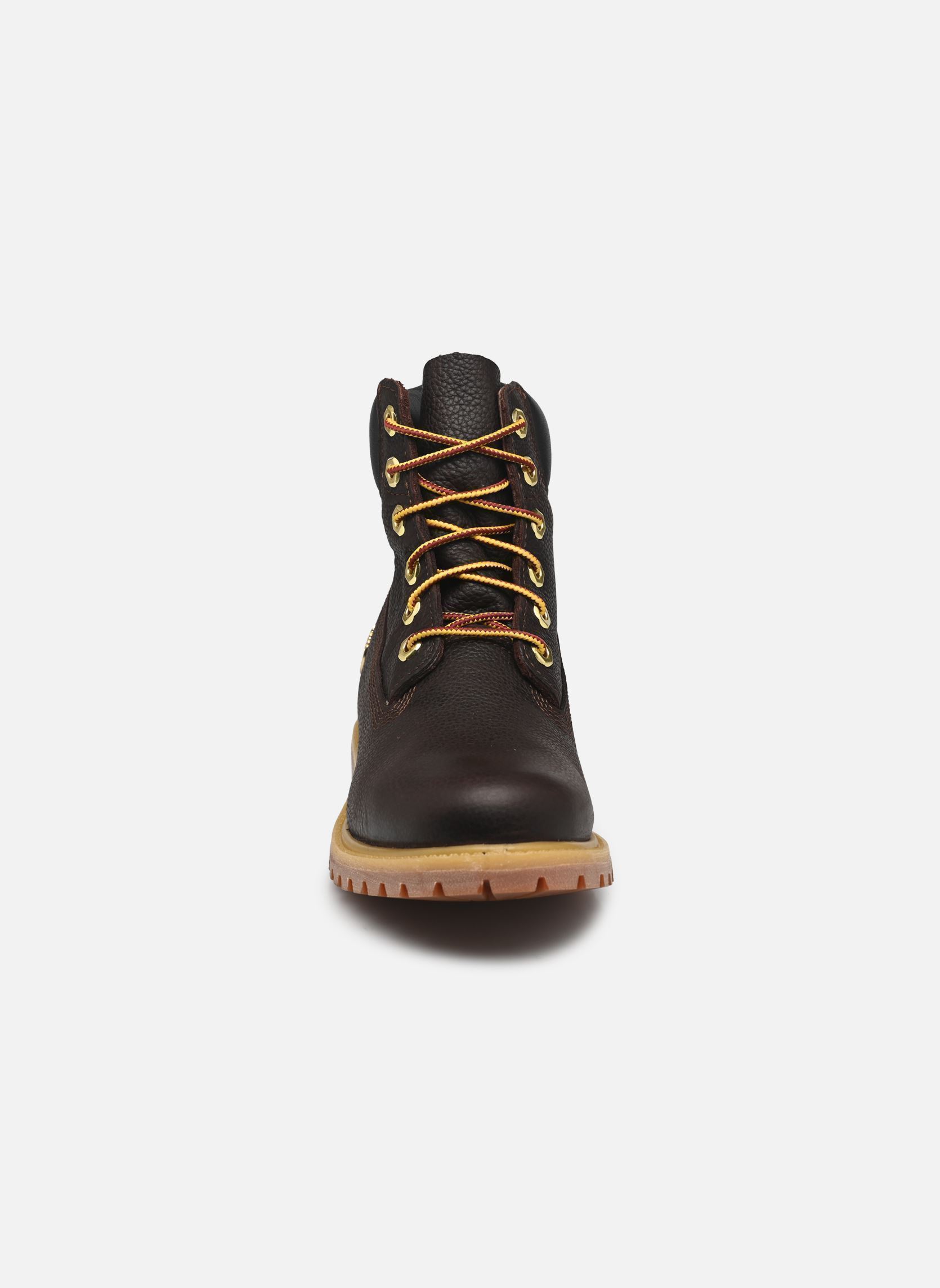 Veterlaarsjes 6 INCH LACE UP WATERPROOF BOOT CAPSULE C dames bruin Timberland Veterlaarsjes 6 INCH LACE UP WATERPROOF BOOT CAPSULE C dames bruin DK BROWN FULL GRAIN W BLK
