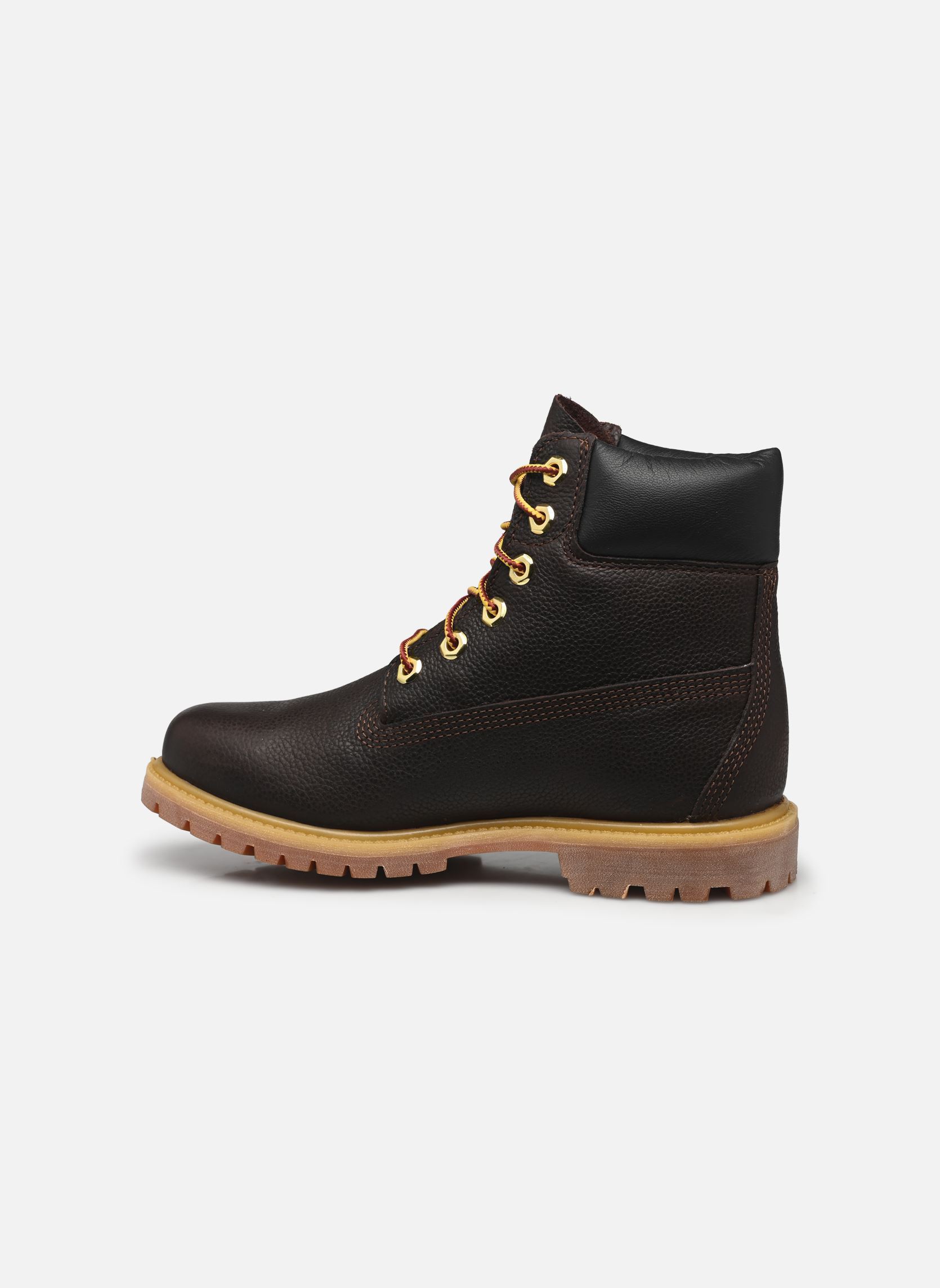 Veterlaarsjes 6 INCH LACE UP WATERPROOF BOOT CAPSULE C dames bruin Timberland Veterlaarsjes 6 INCH LACE UP WATERPROOF BOOT CAPSULE C dames bruin DK BROWN FULL GRAIN W BLK
