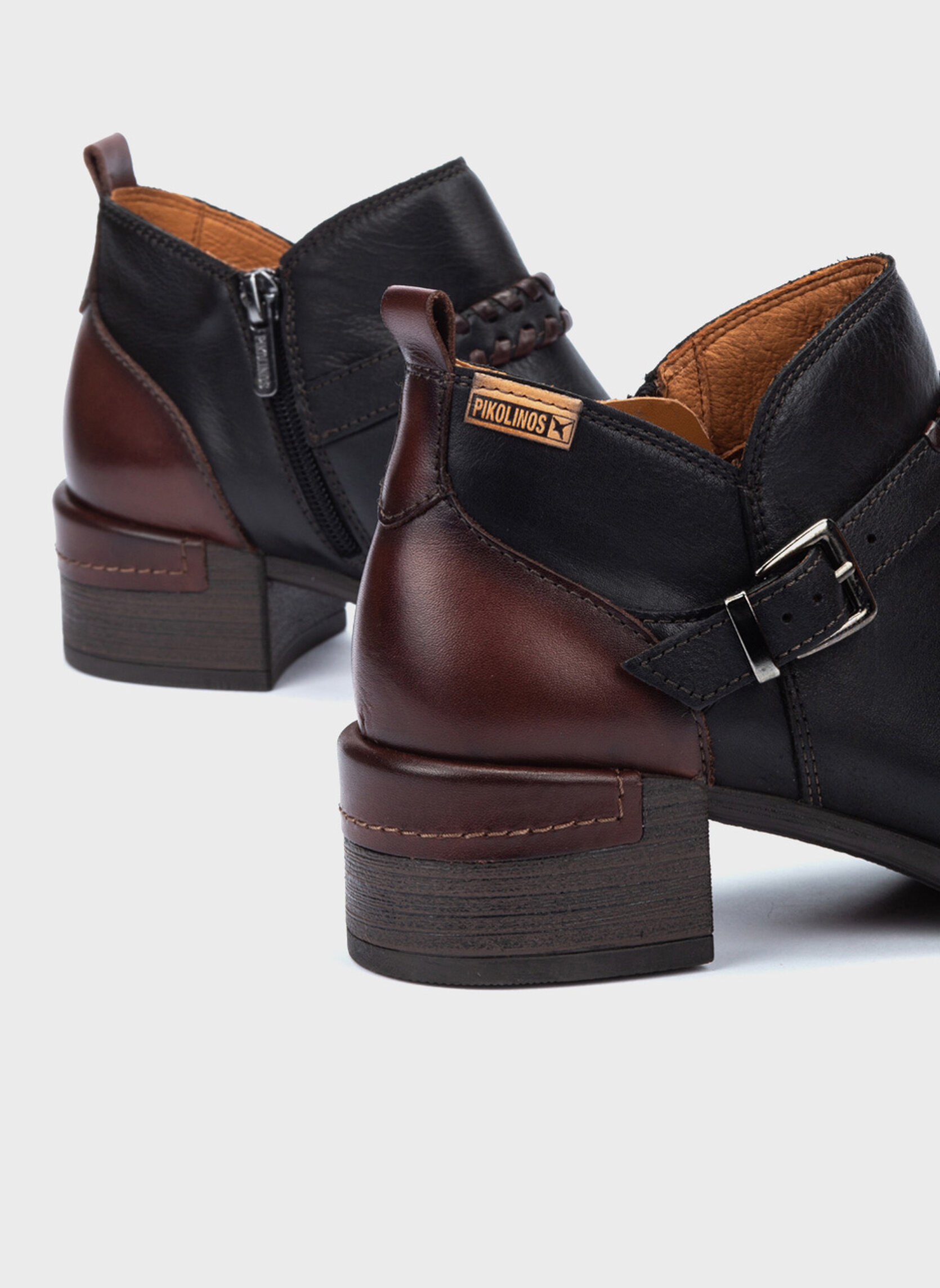 Bottes à Talon Pikolinos En Cuir Noir Taille 36 - Occasion - Style Escarpin Ouvert - Pour Femme