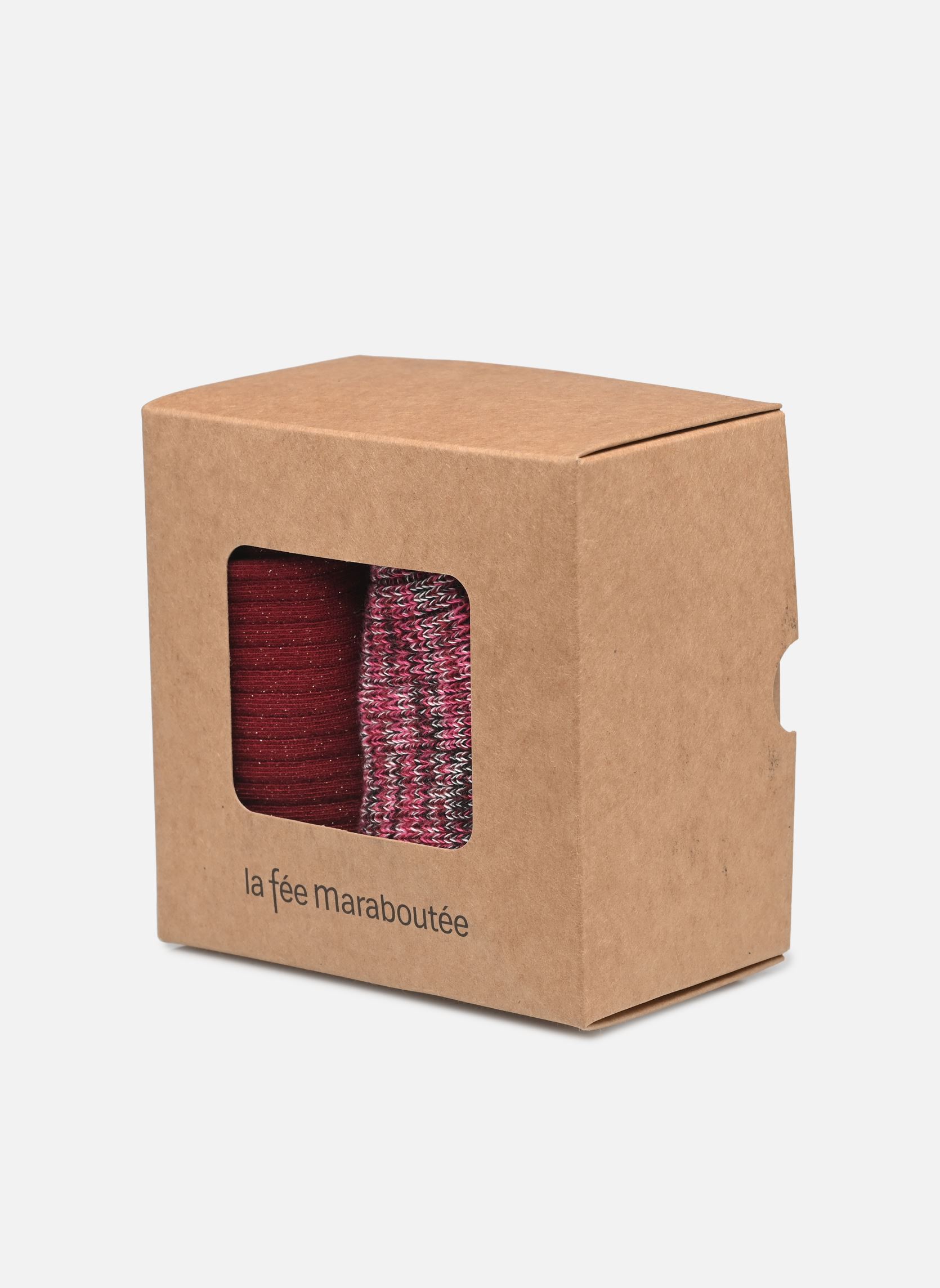 Calcetines FI-AP-ZOLIA mujer rojo La Fée Maraboutée Calcetines FI-AP-ZOLIA mujer rojo Bourgogne
