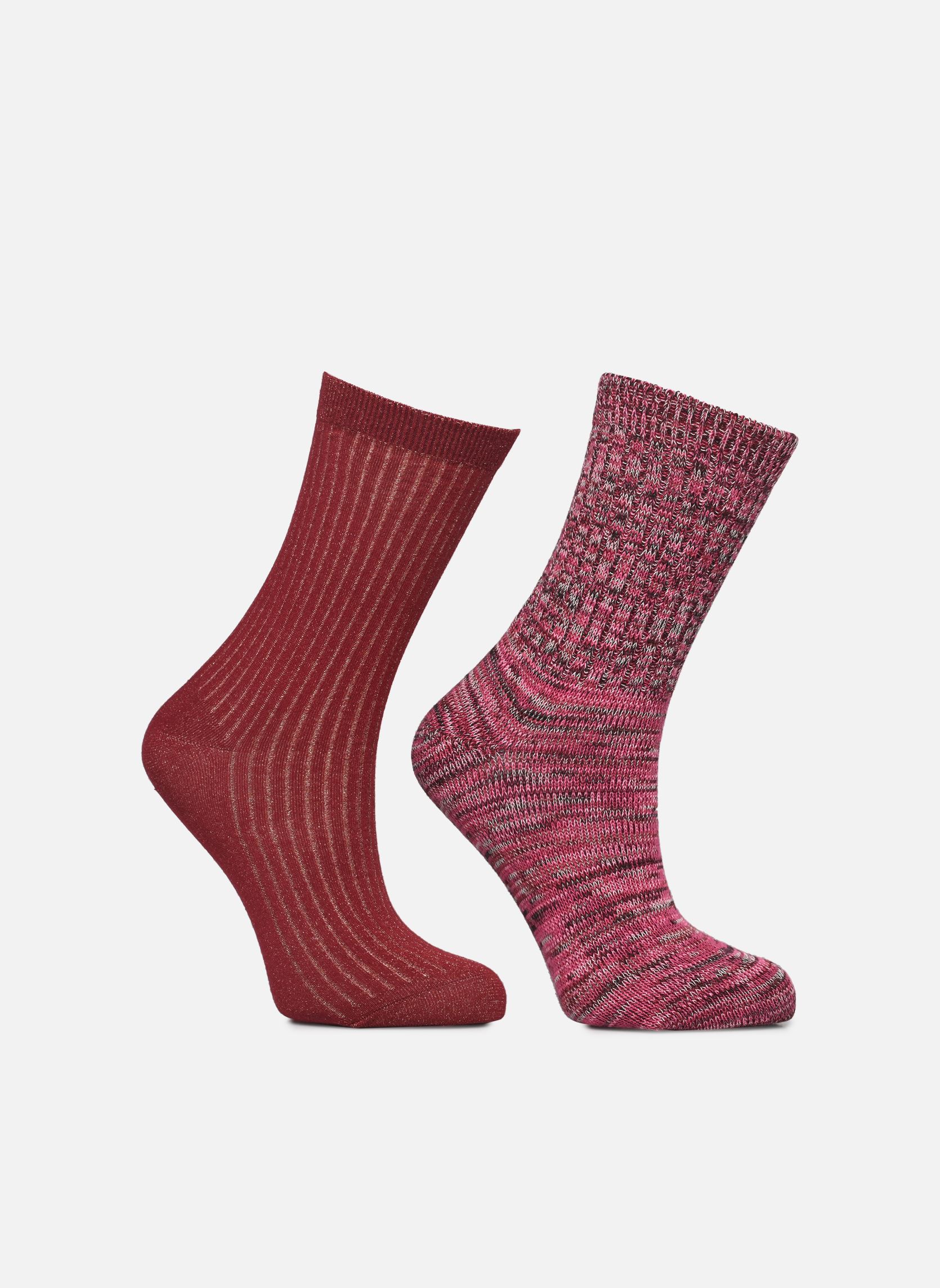 Calcetines FI-AP-ZOLIA mujer rojo La Fée Maraboutée Calcetines FI-AP-ZOLIA mujer rojo Bourgogne
