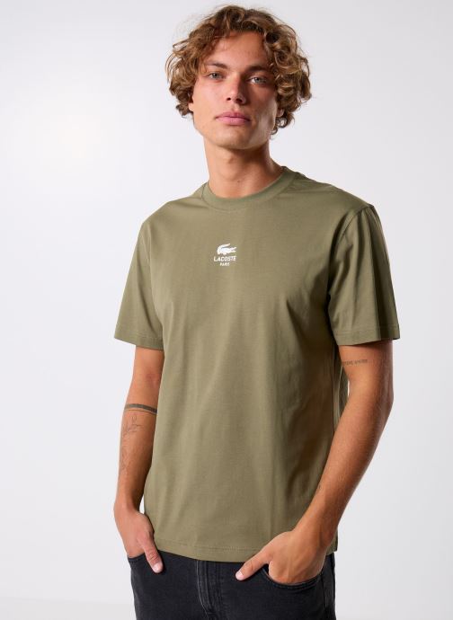 Lacoste Tee-shirts manches courtes T-shirt classic fit jersey de coton homme vert