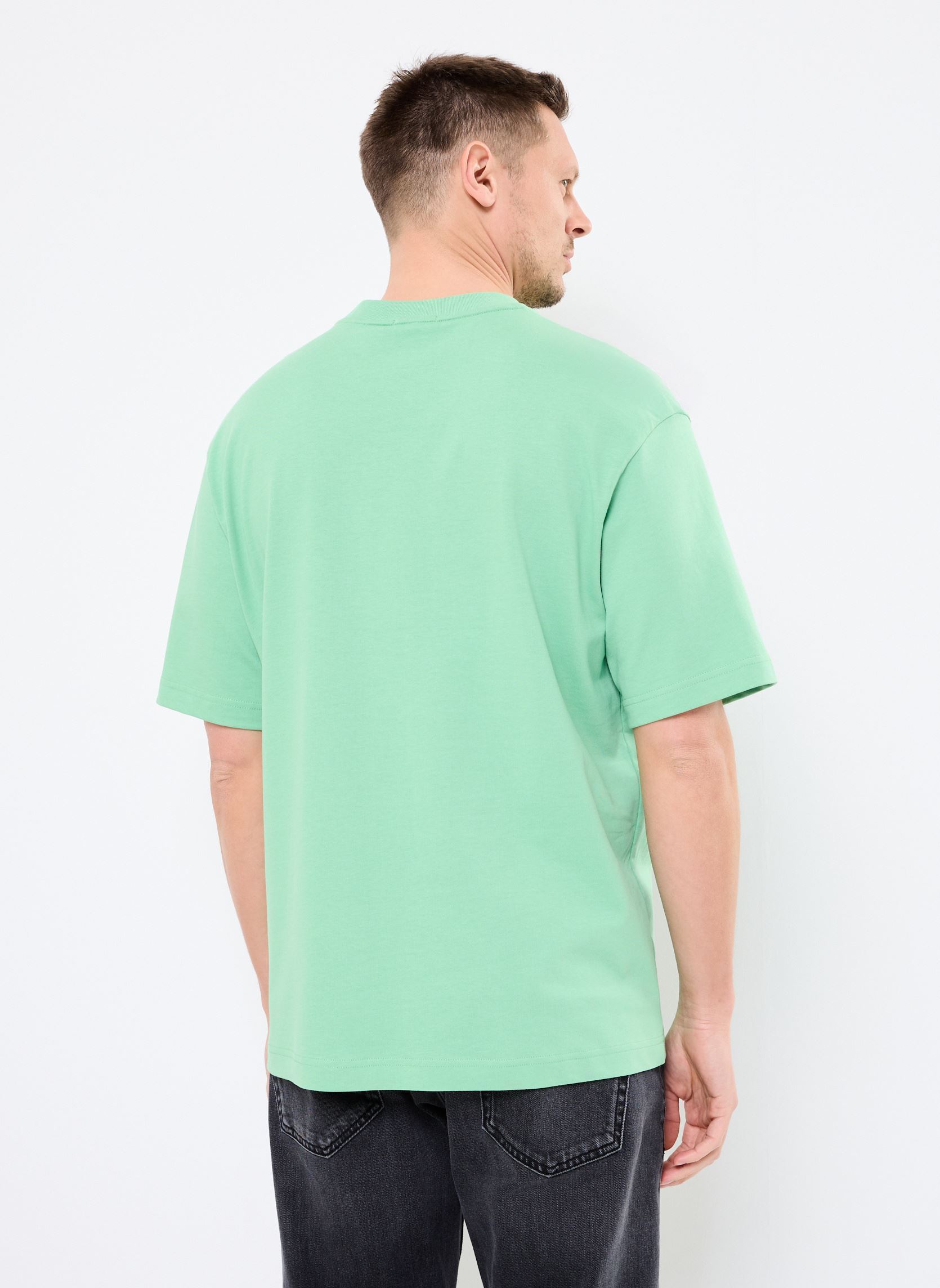 Tee-shirts manches courtes T-shirt loose fit à badge Crocodile homme vert Lacoste Tee-shirts manches courtes T-shirt loose fit à badge Crocodile homme vert LIAMONE