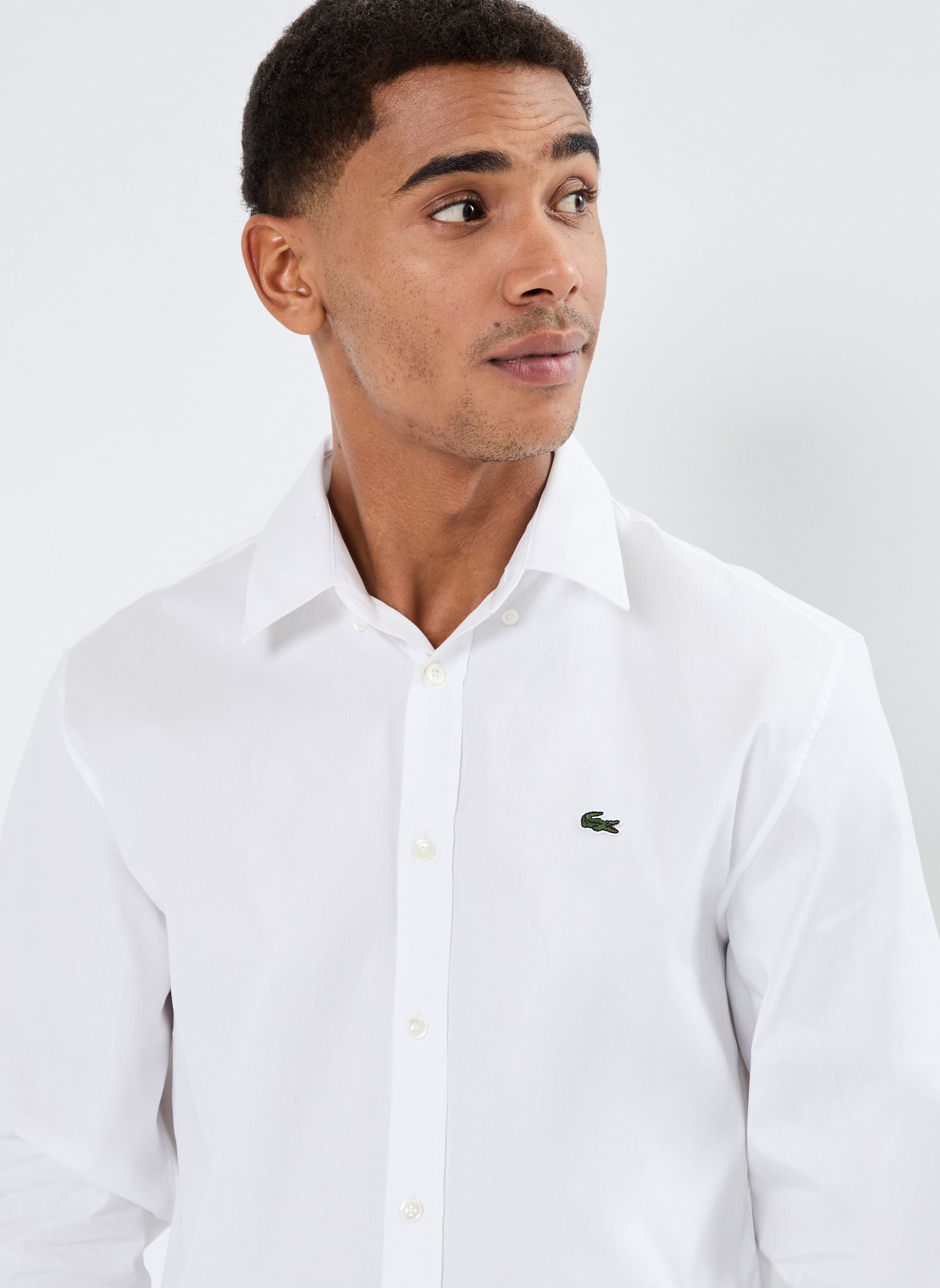Hemden Chemise regular fit en coton herren weiß Lacoste Hemden Chemise regular fit en coton herren weiß BLANC