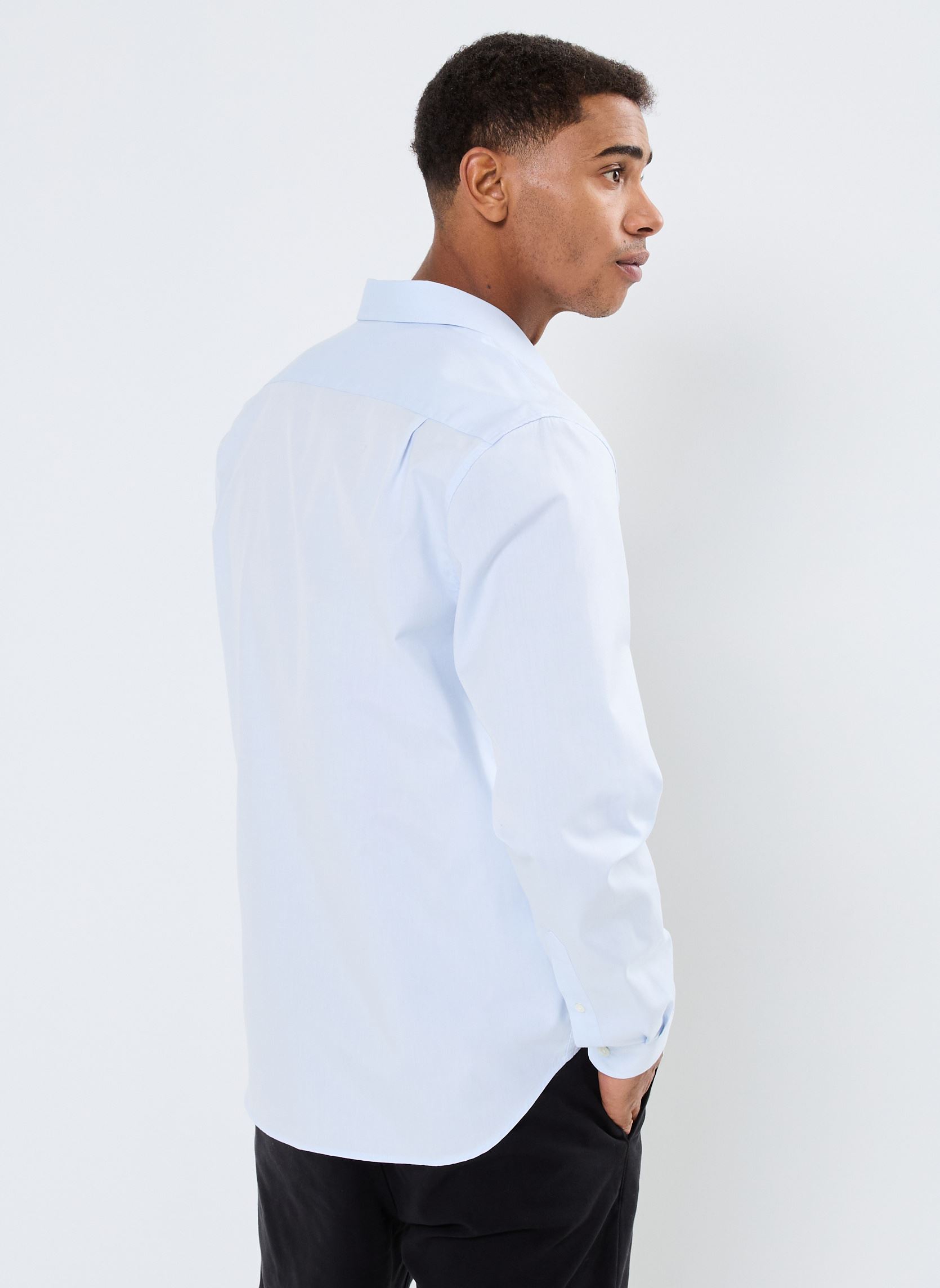 Chemises Chemise regular fit en coton homme bleu Lacoste Chemises Chemise regular fit en coton homme bleu PANORAMA