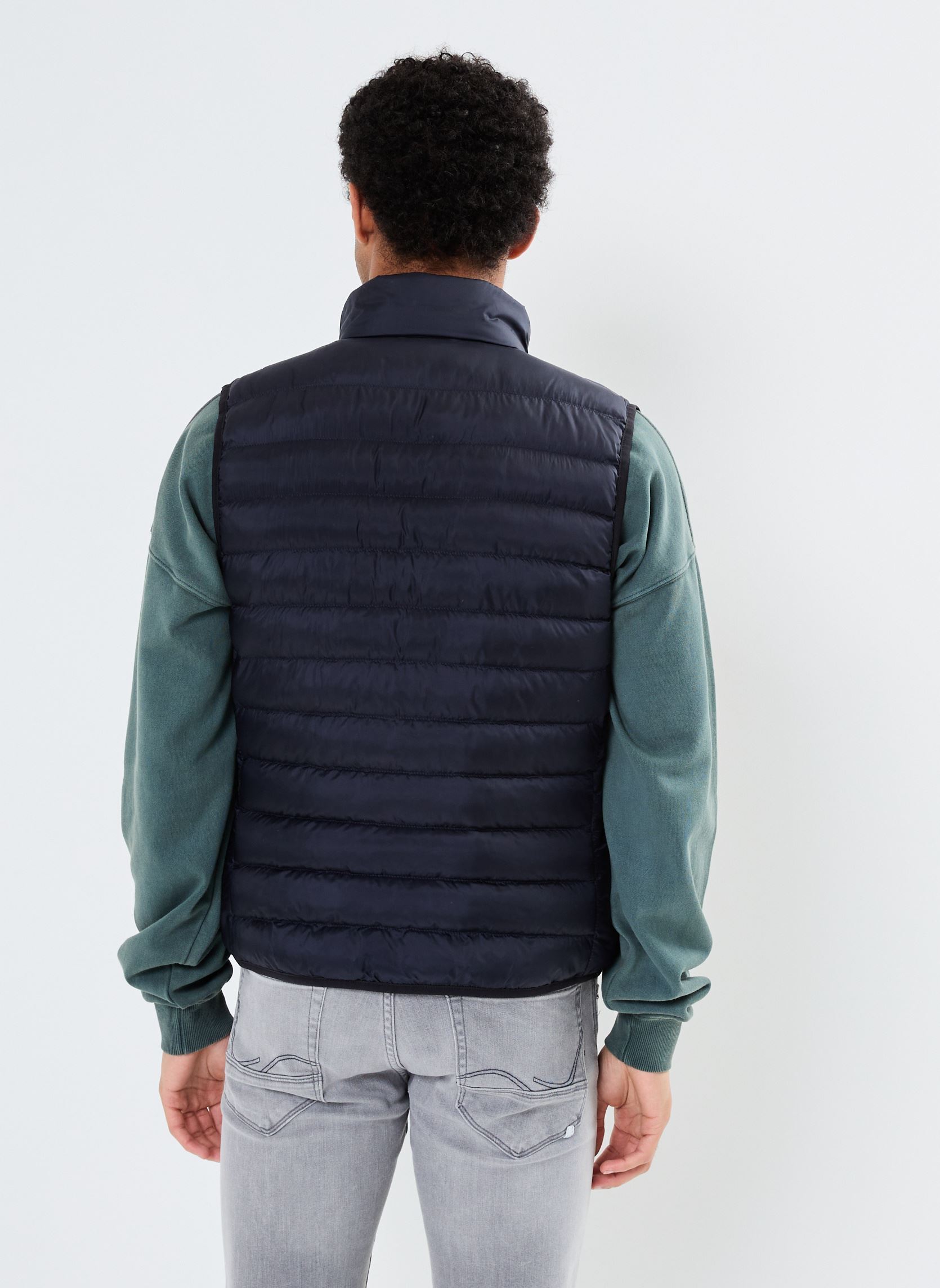Daunenwesten Doudoune sans manche déperlante herren blau Lacoste Daunenwesten Doudoune sans manche déperlante herren blau ABIMES