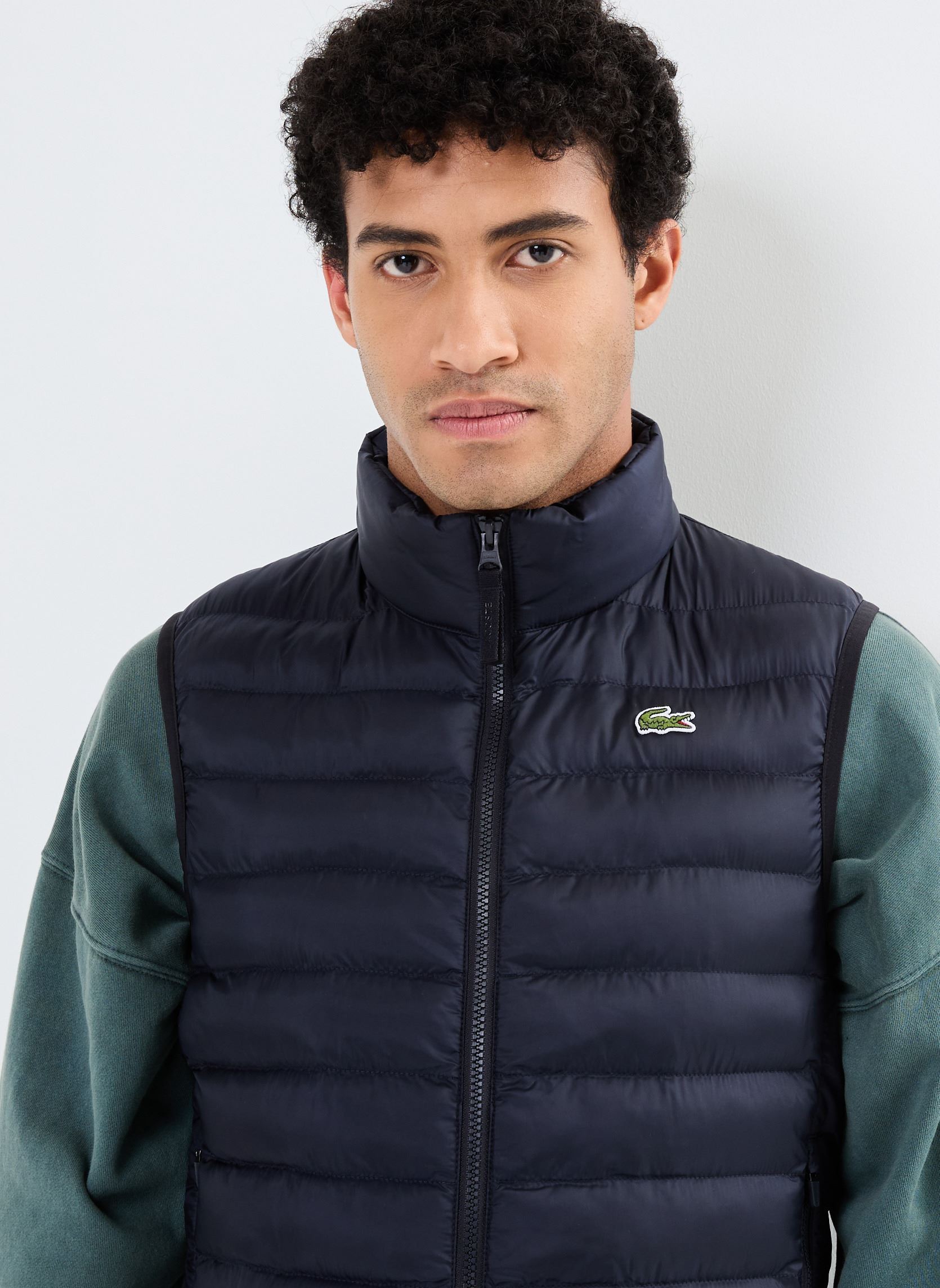 Daunenwesten Doudoune sans manche déperlante herren blau Lacoste Daunenwesten Doudoune sans manche déperlante herren blau ABIMES