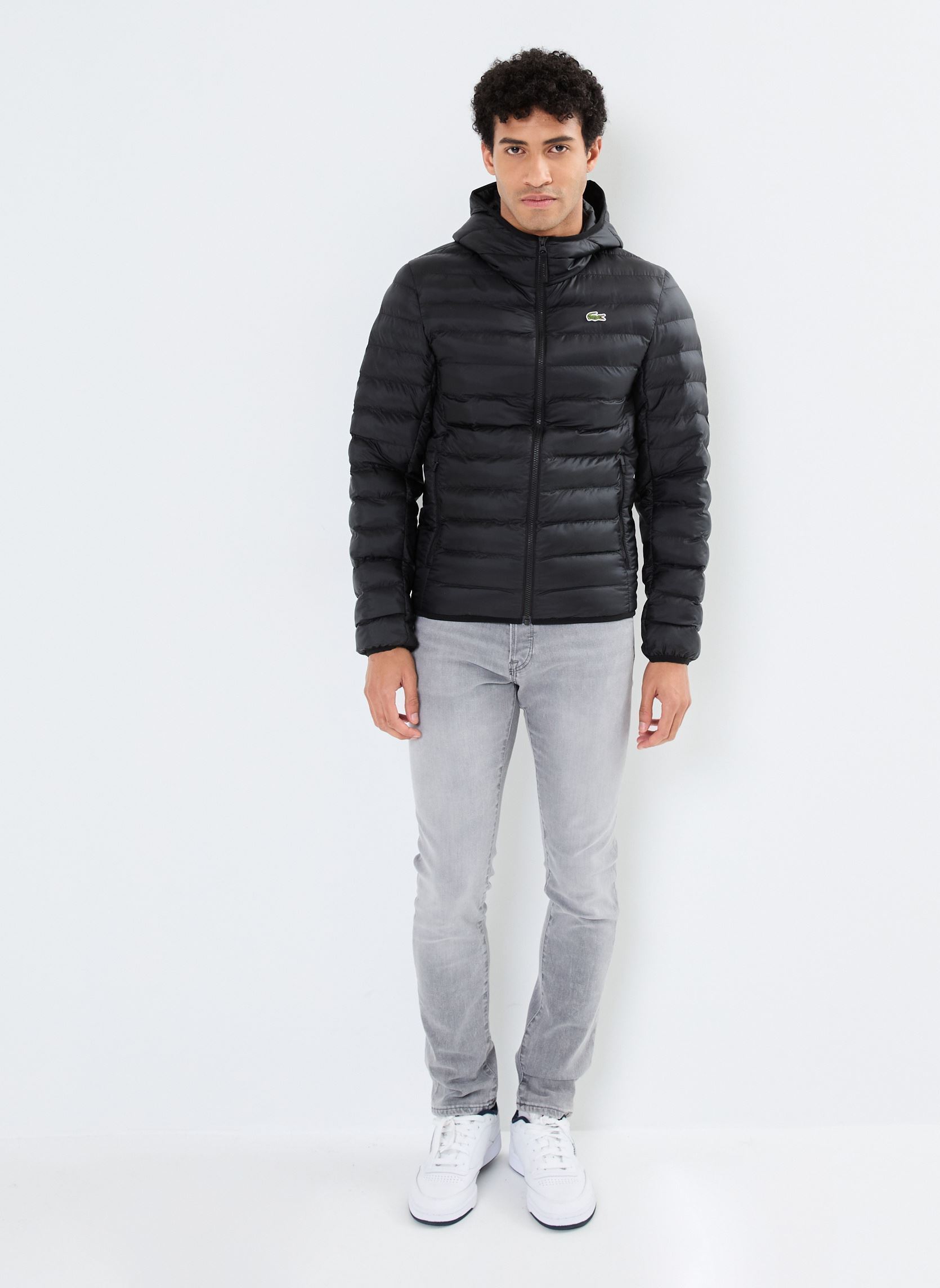 Doudounes Doudoune courte déperlant rembourrée homme noir Lacoste Doudounes Doudoune courte déperlant rembourrée homme noir NOIR