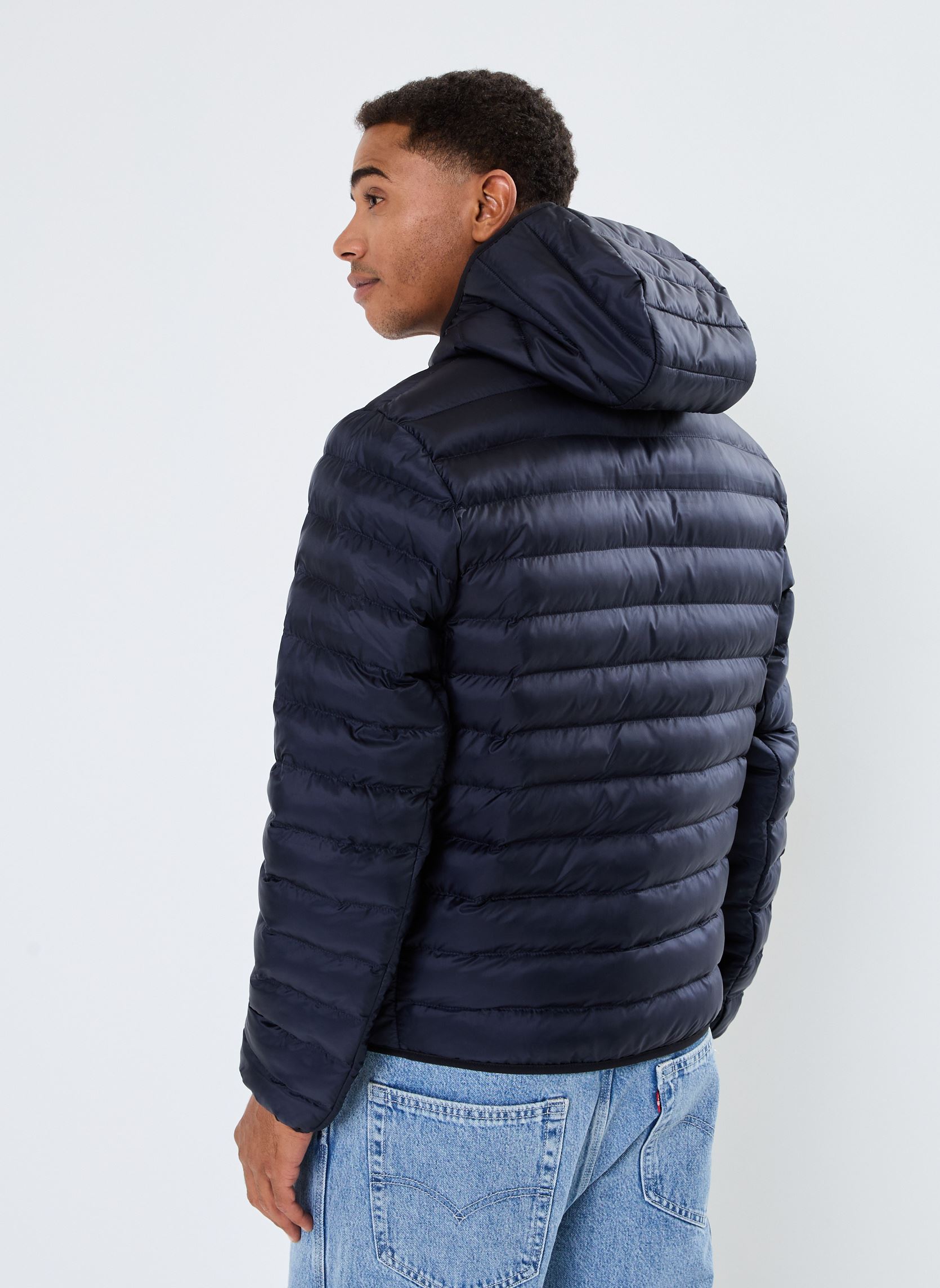 Doudounes Doudoune courte déperlant rembourrée homme bleu Lacoste Doudounes Doudoune courte déperlant rembourrée homme bleu ABIMES